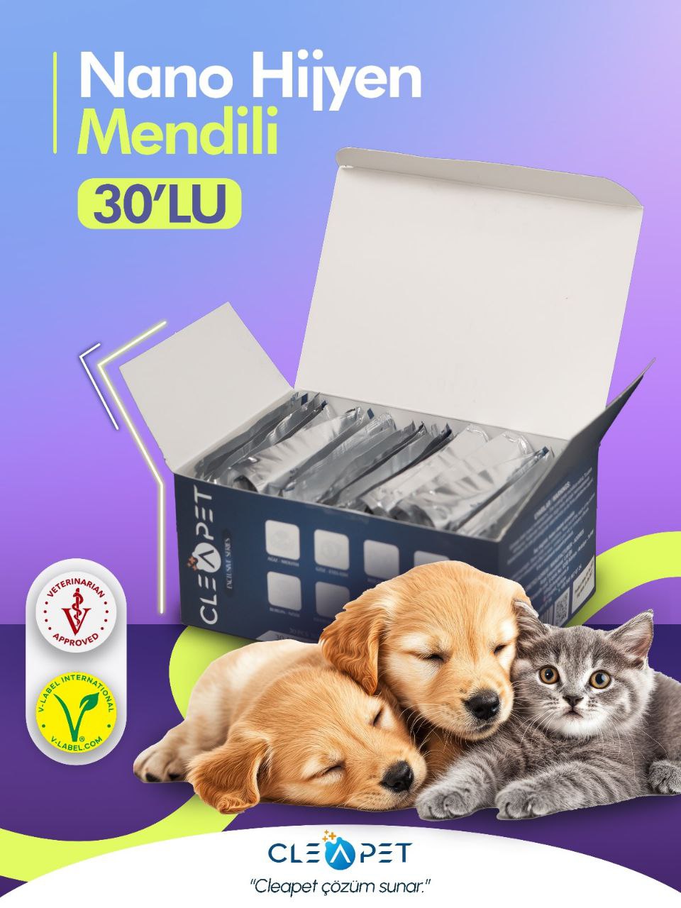Cleapet Exclusive Nano 30'Lu Mendil