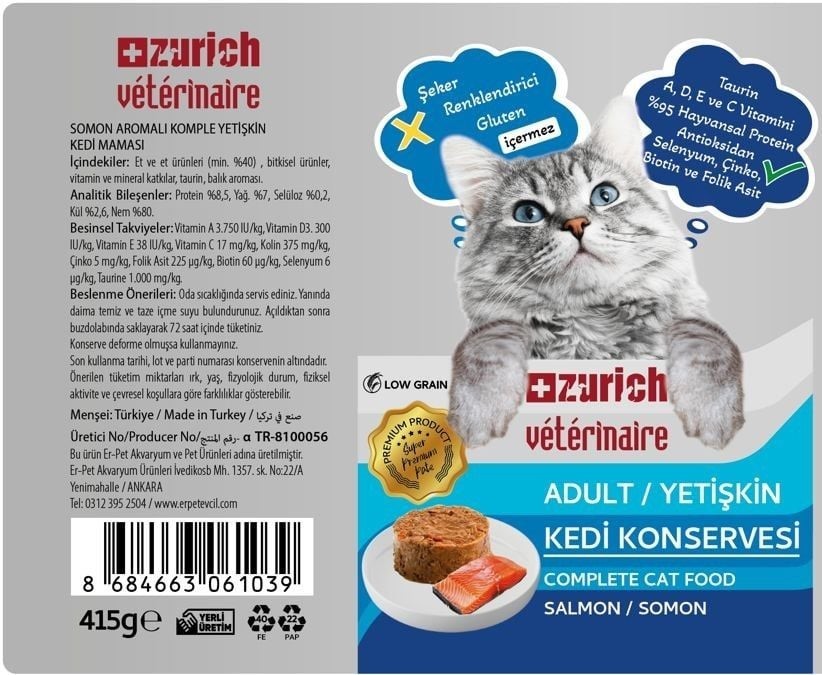 Somonlu Yetişkin Kedi Maması