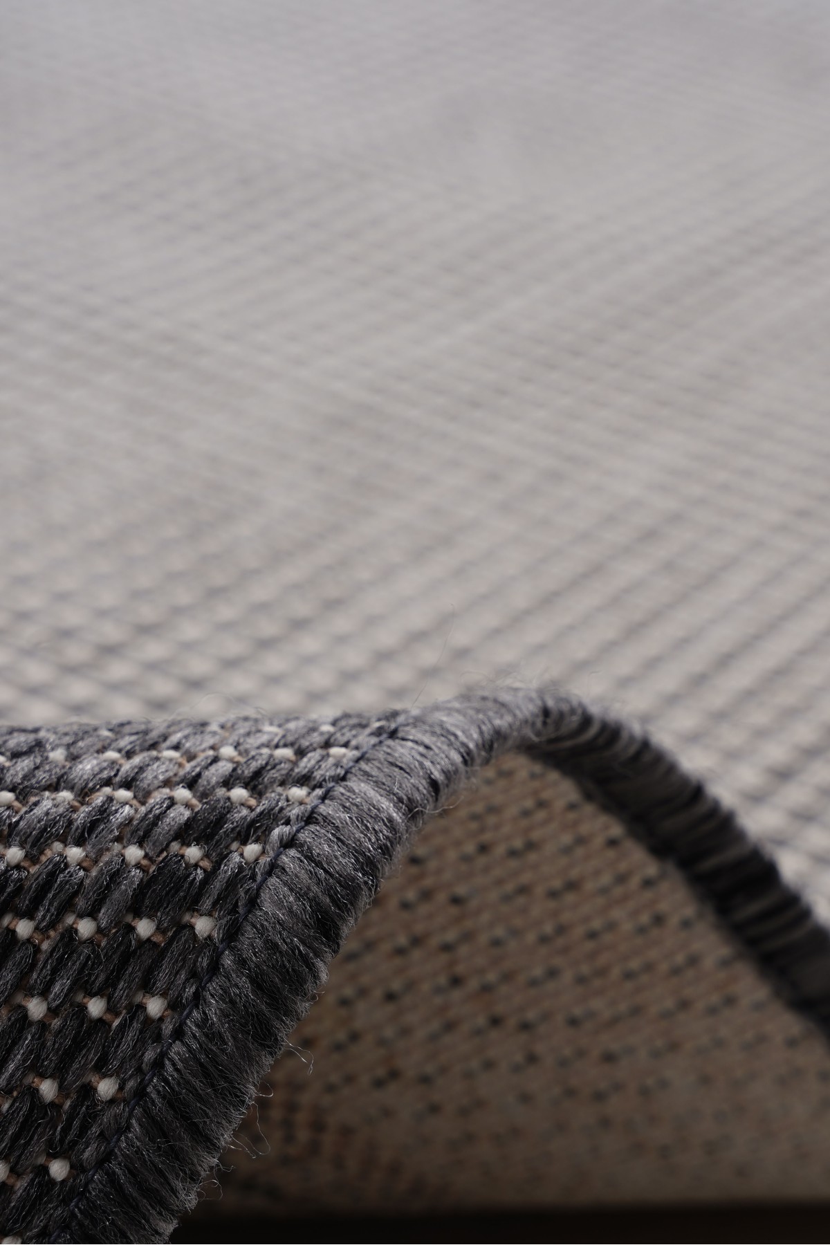 Sisal 9213 Gri Özel Ölçüye Uygun Bordürlü Jüt Halı