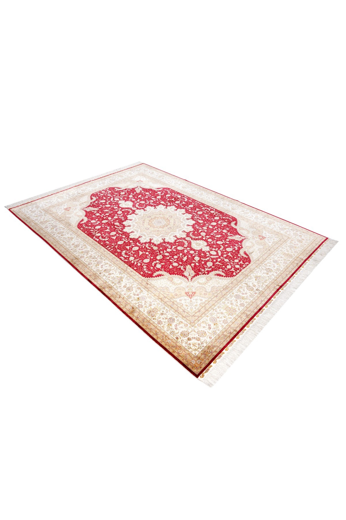 Art Silk 260 Line Kırmızı Klasik El Dokuma Halı