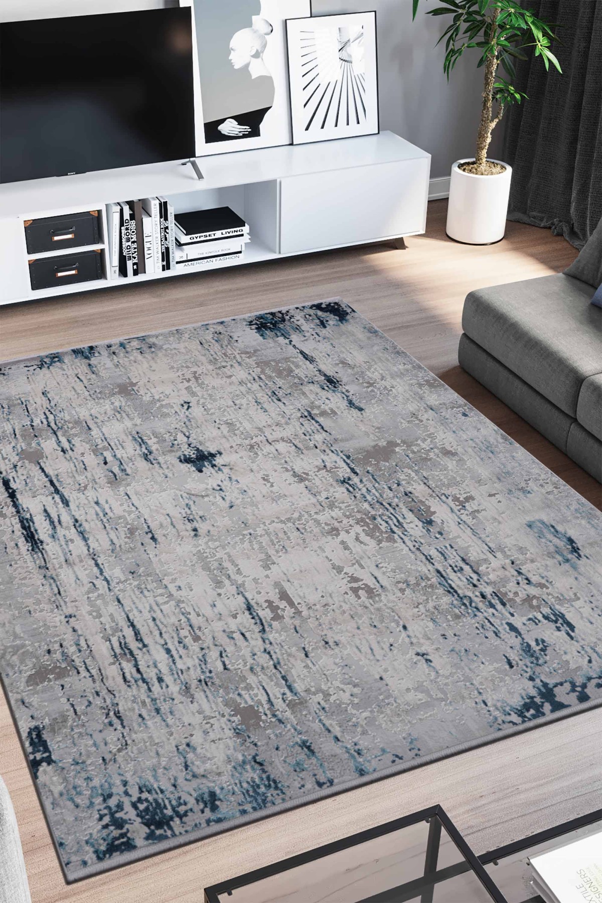Allure 15502B Modern Makine Halısı