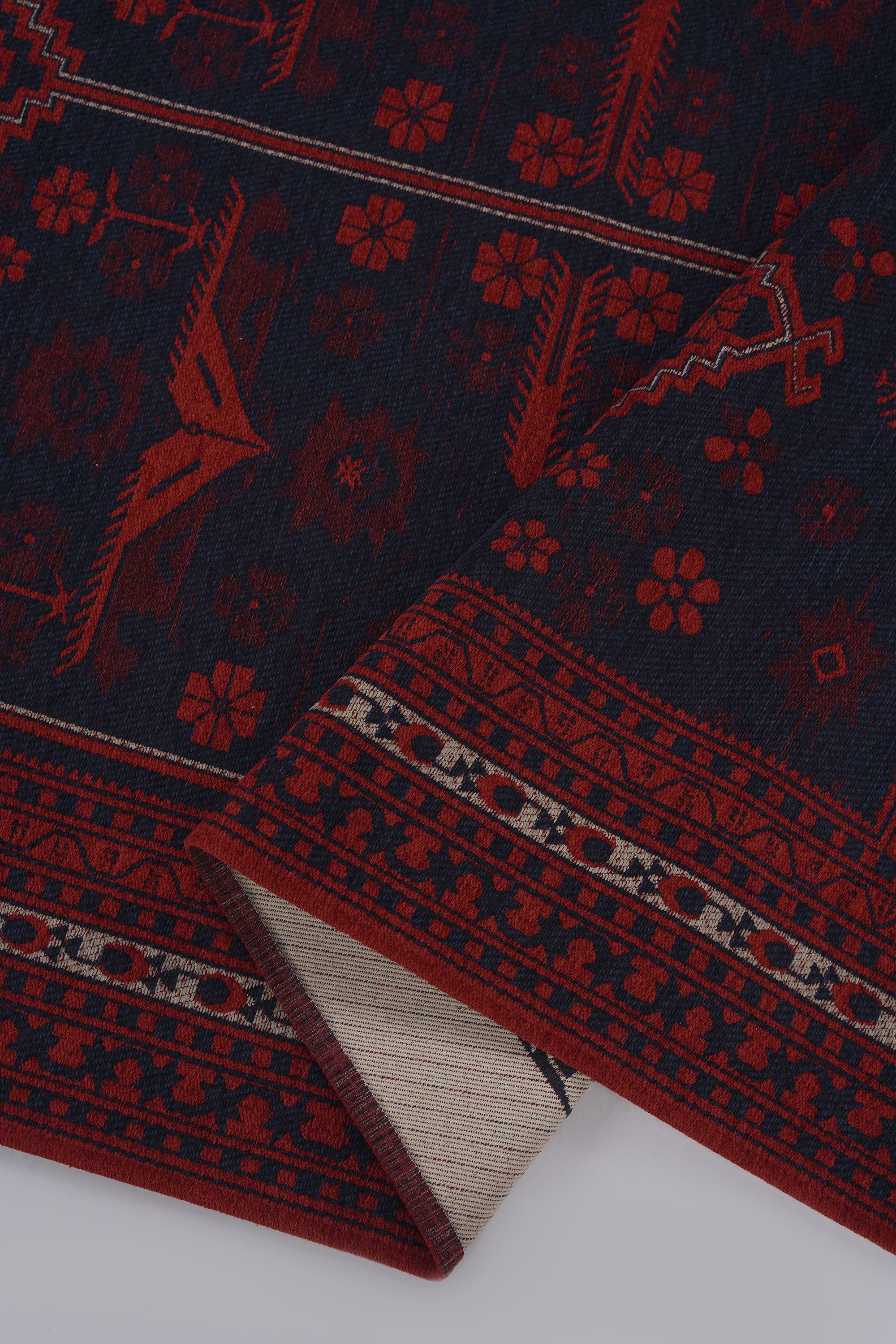 Mira Afgan 4 Lacivert Klasik Kilim