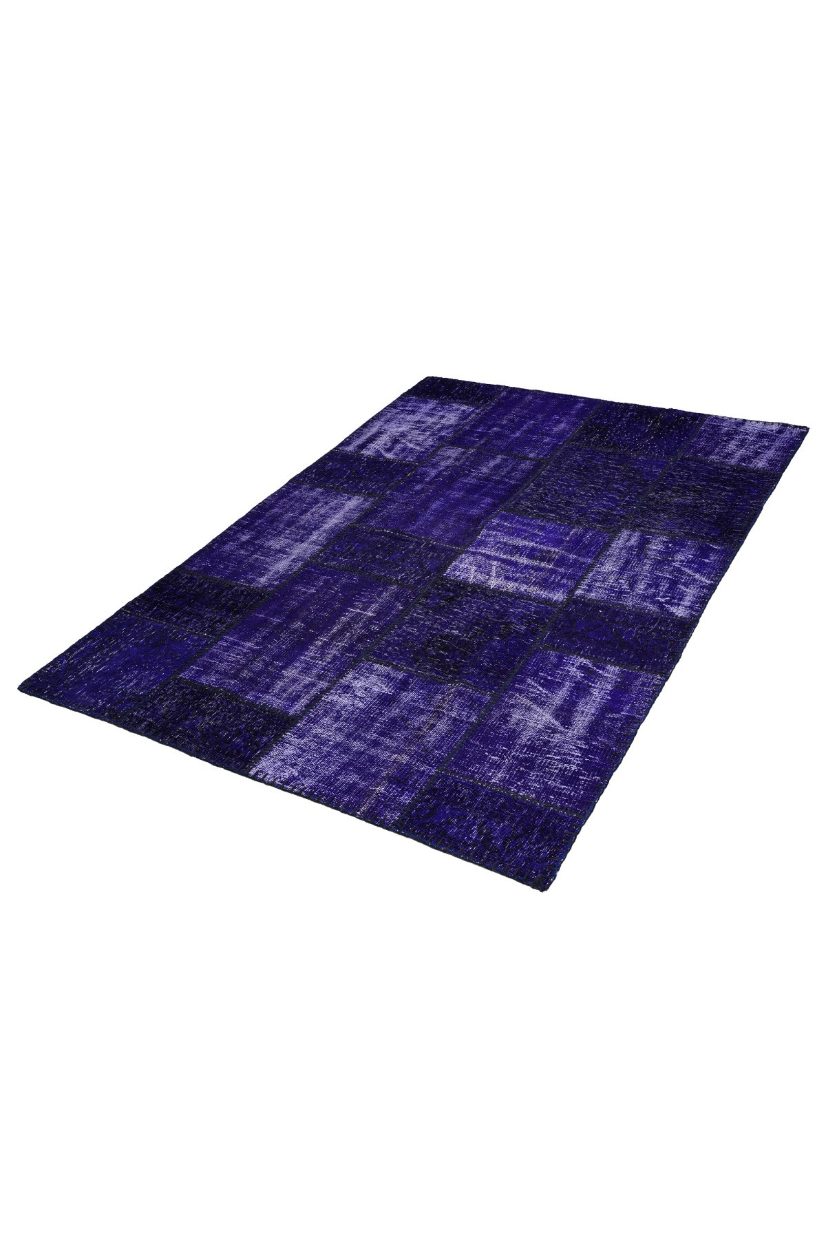 Patchwork Mor Modern El Dokuma Halı