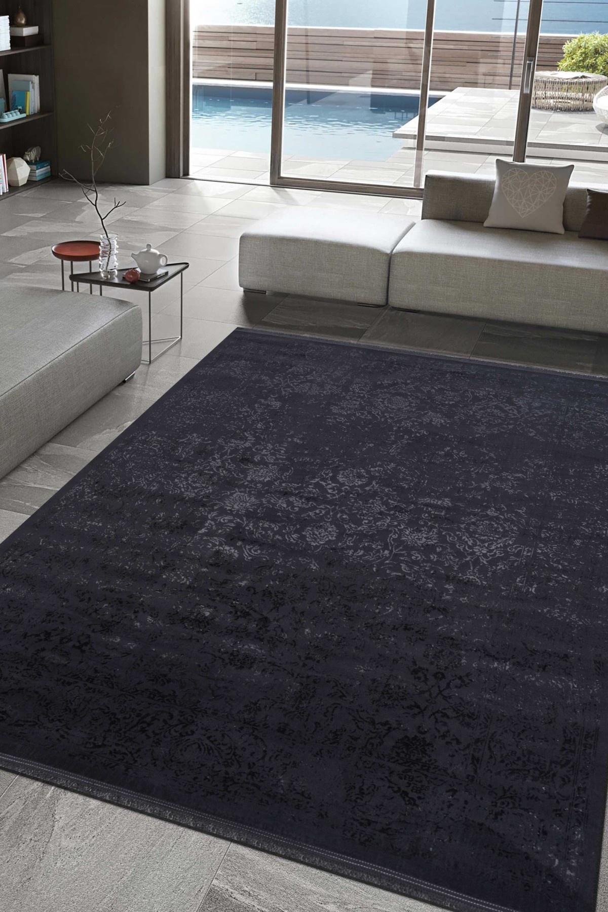 Tarabya 9938A Modern Makine Halısı