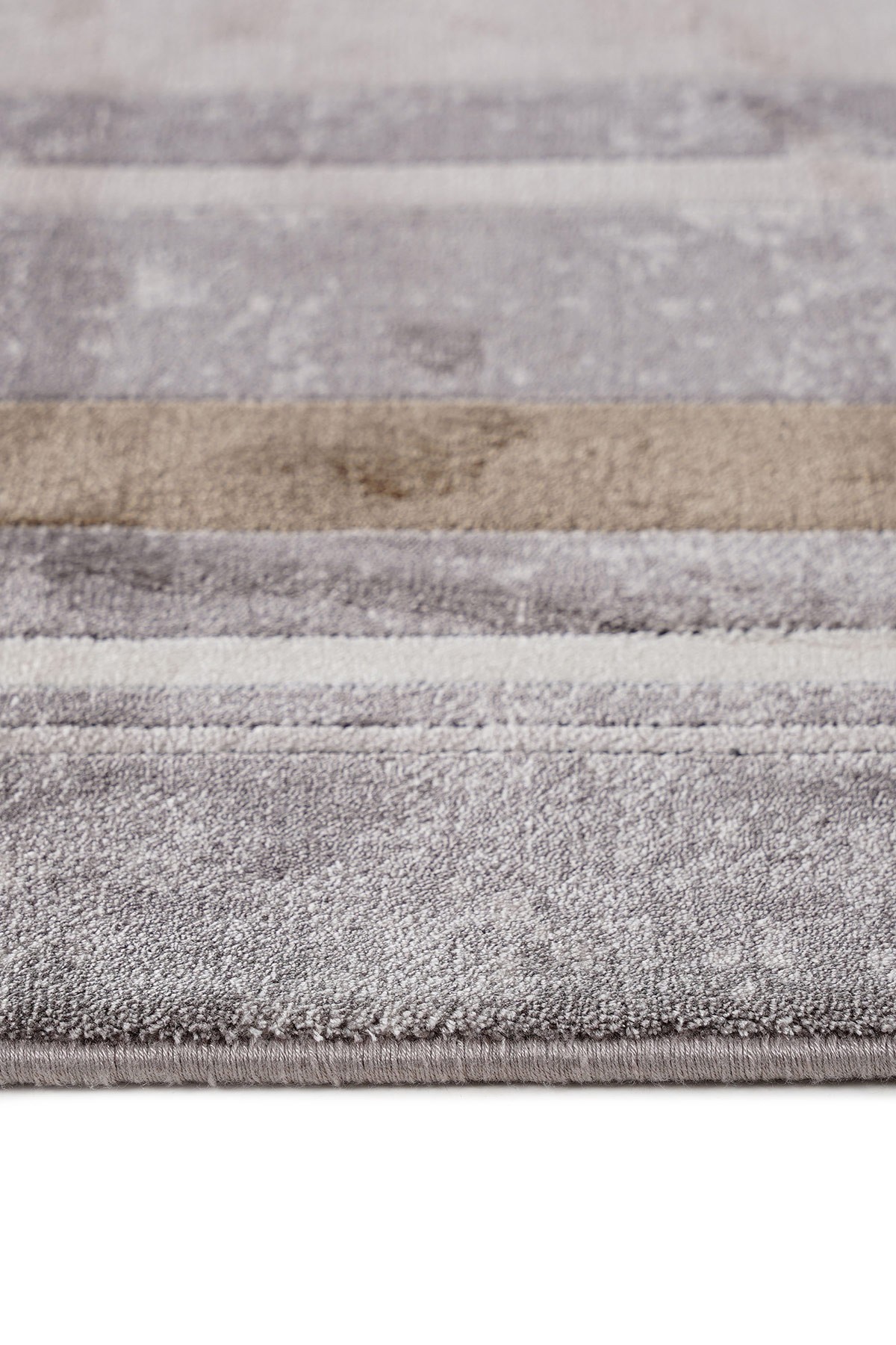 Riva 9348 Krem Çerçeveli Bambu Halı