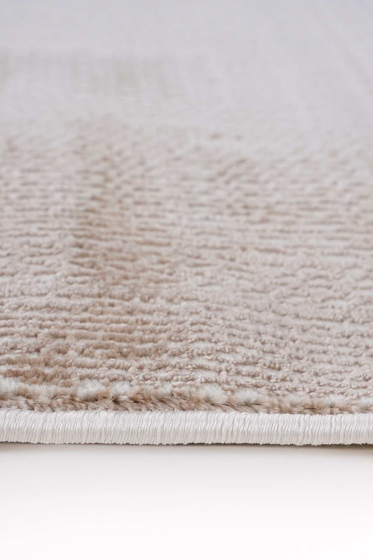 Soft 1120 Bej Geometrik Dokulu Modern Halı
