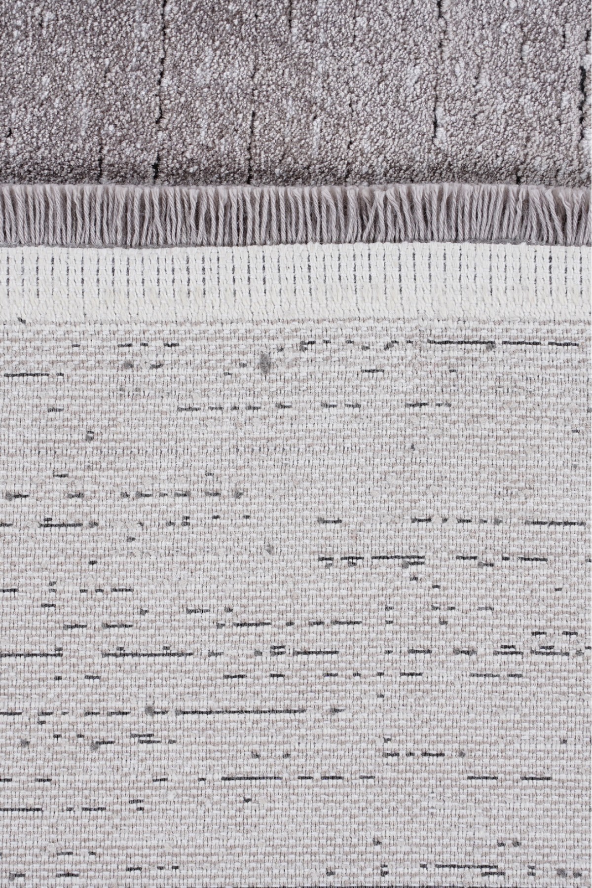 Riva 8715 Gri Modern Çerçeveli Bambu Halı