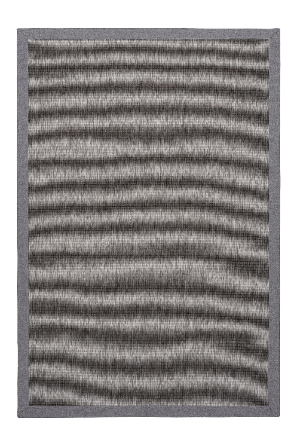 Sisal 4506 Gri Dokulu Bordürlü Jüt Halı
