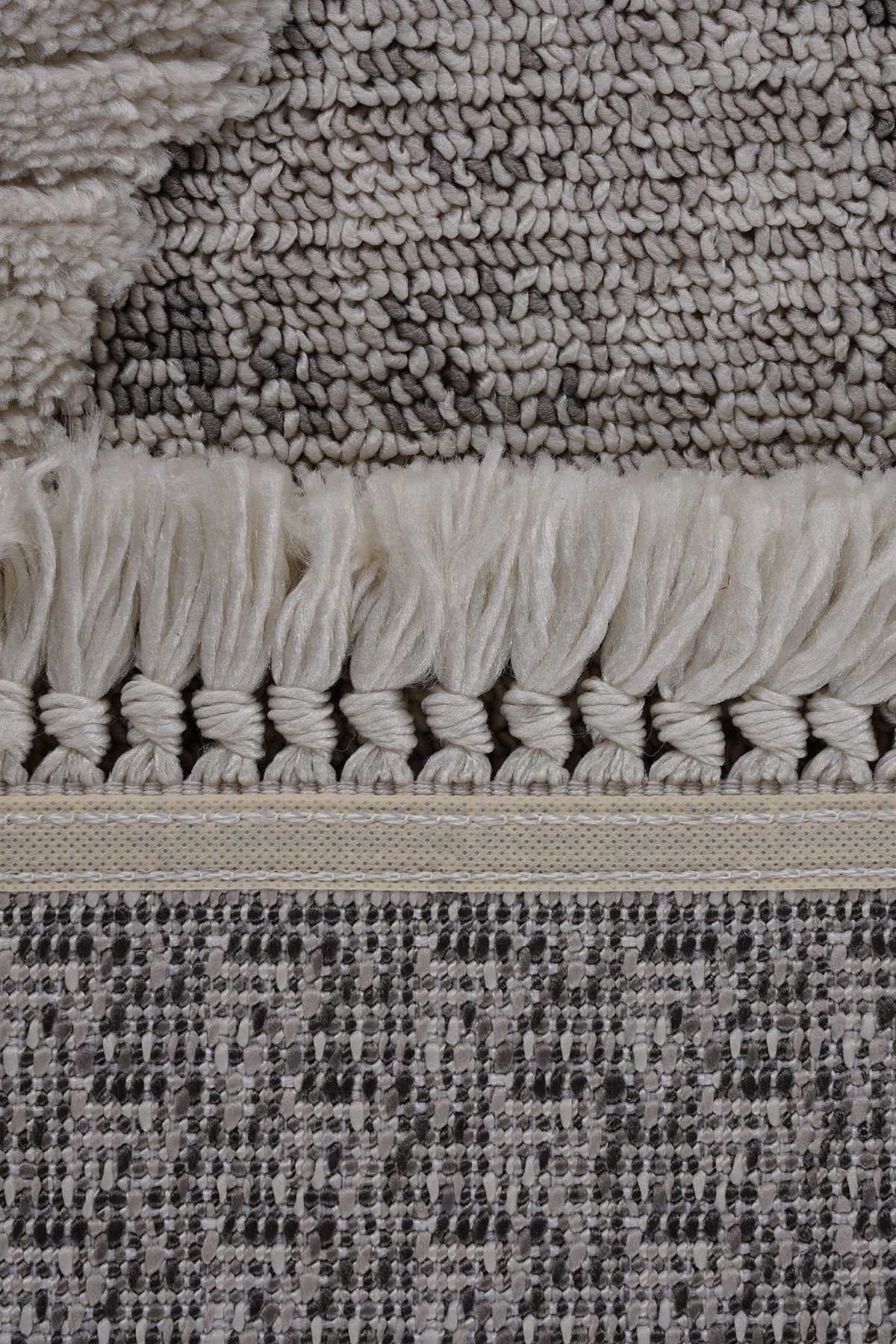 Step 2202 Gri Özel Ölçüye Uygun Soyut Desenli Modern Halı