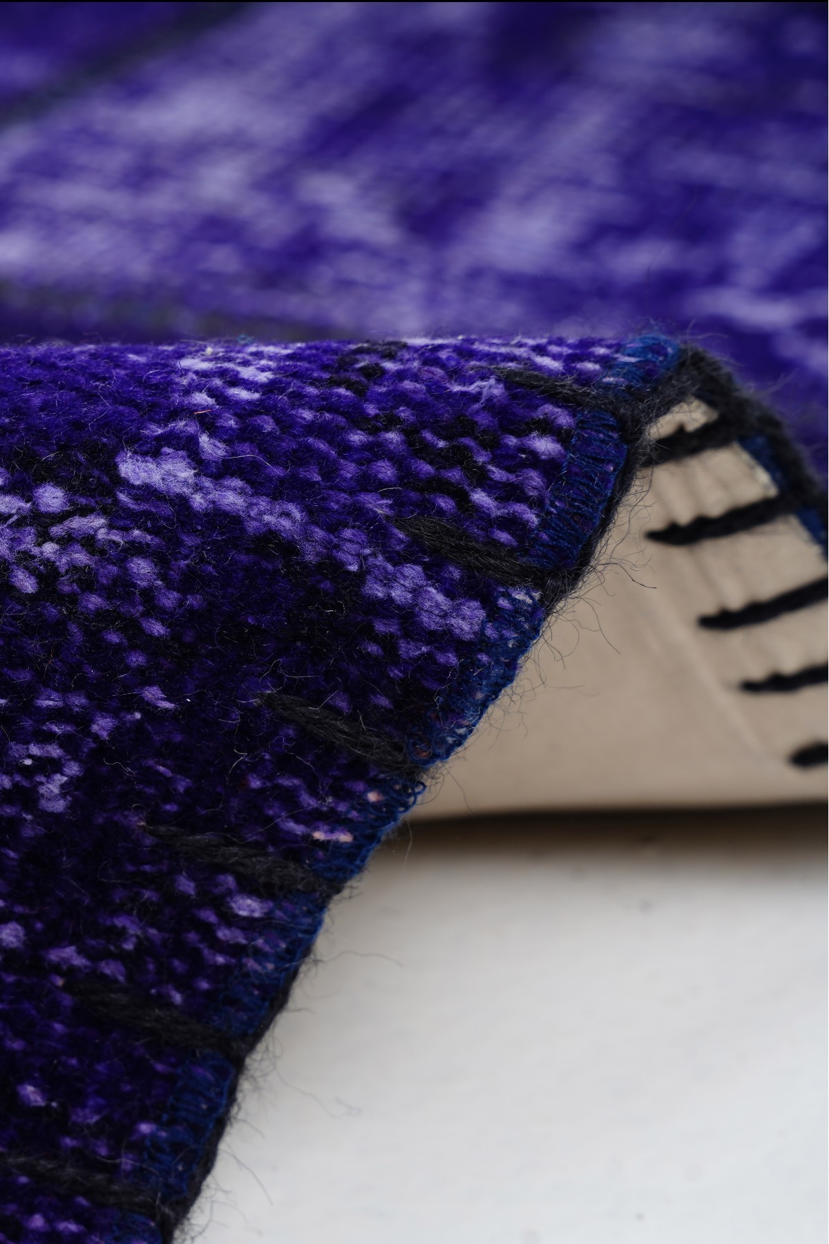 Patchwork Mor Modern El Dokuma Halı