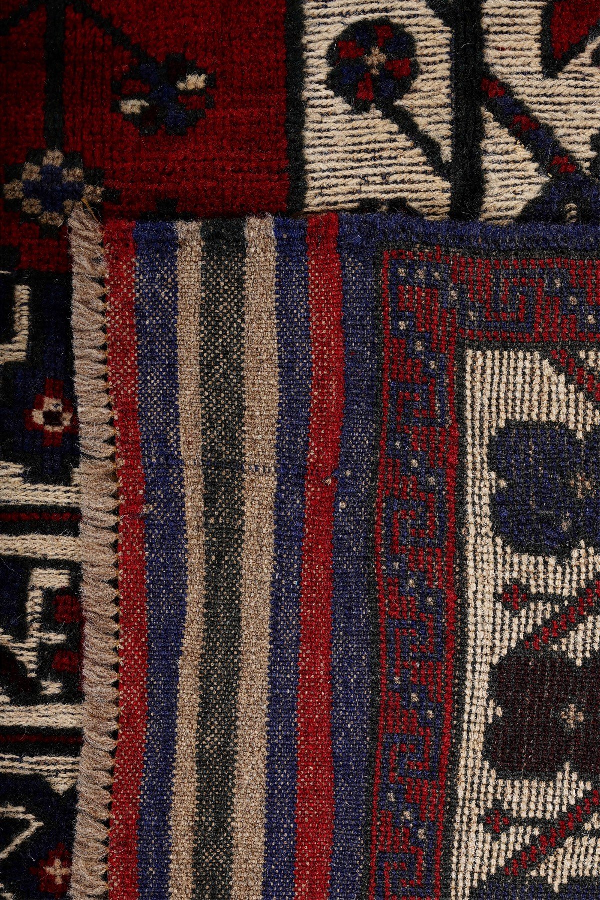 Afgan Berceste Kilim Kırmızı Otantik El Dokuma Halı