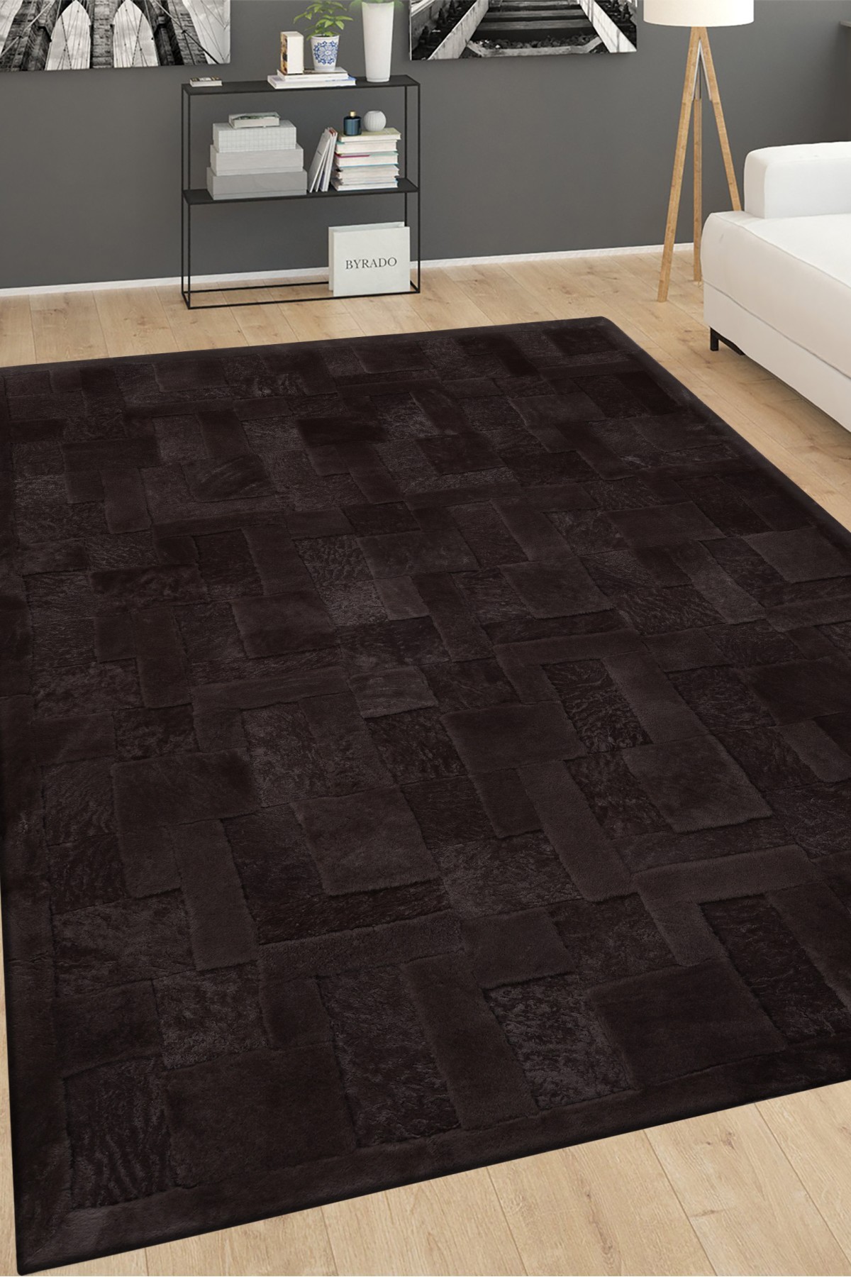 Astragan Platin Naturel Deri Halı