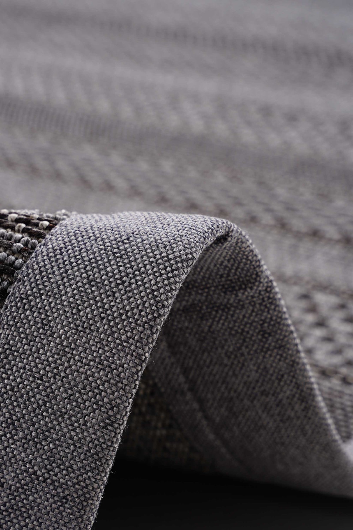 Sisal 4607 Gri Etnik Desenli Bordürlü Jüt Halı