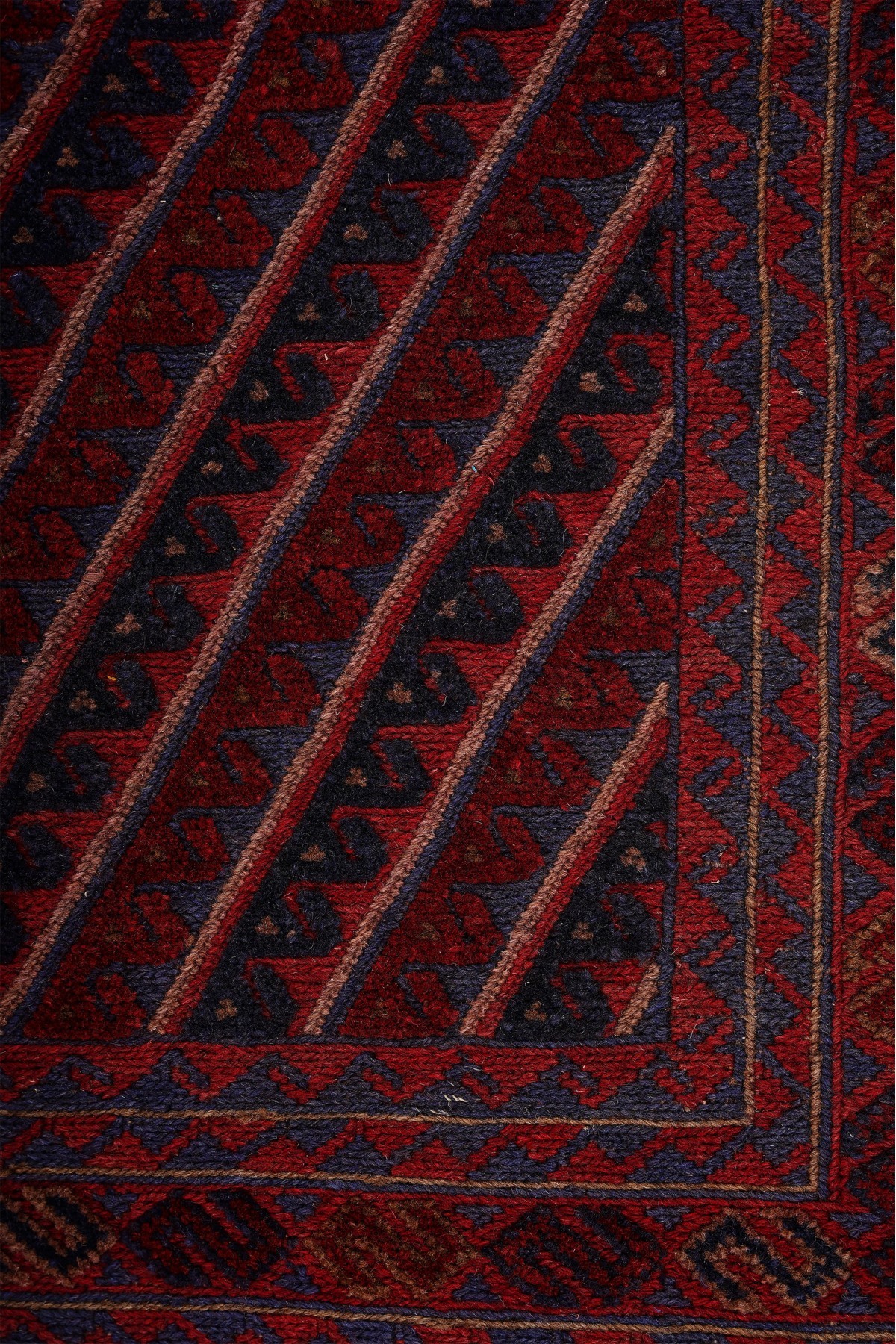 Afgan Berceste Kilim Kırmızı Otantik El Dokuma Halı