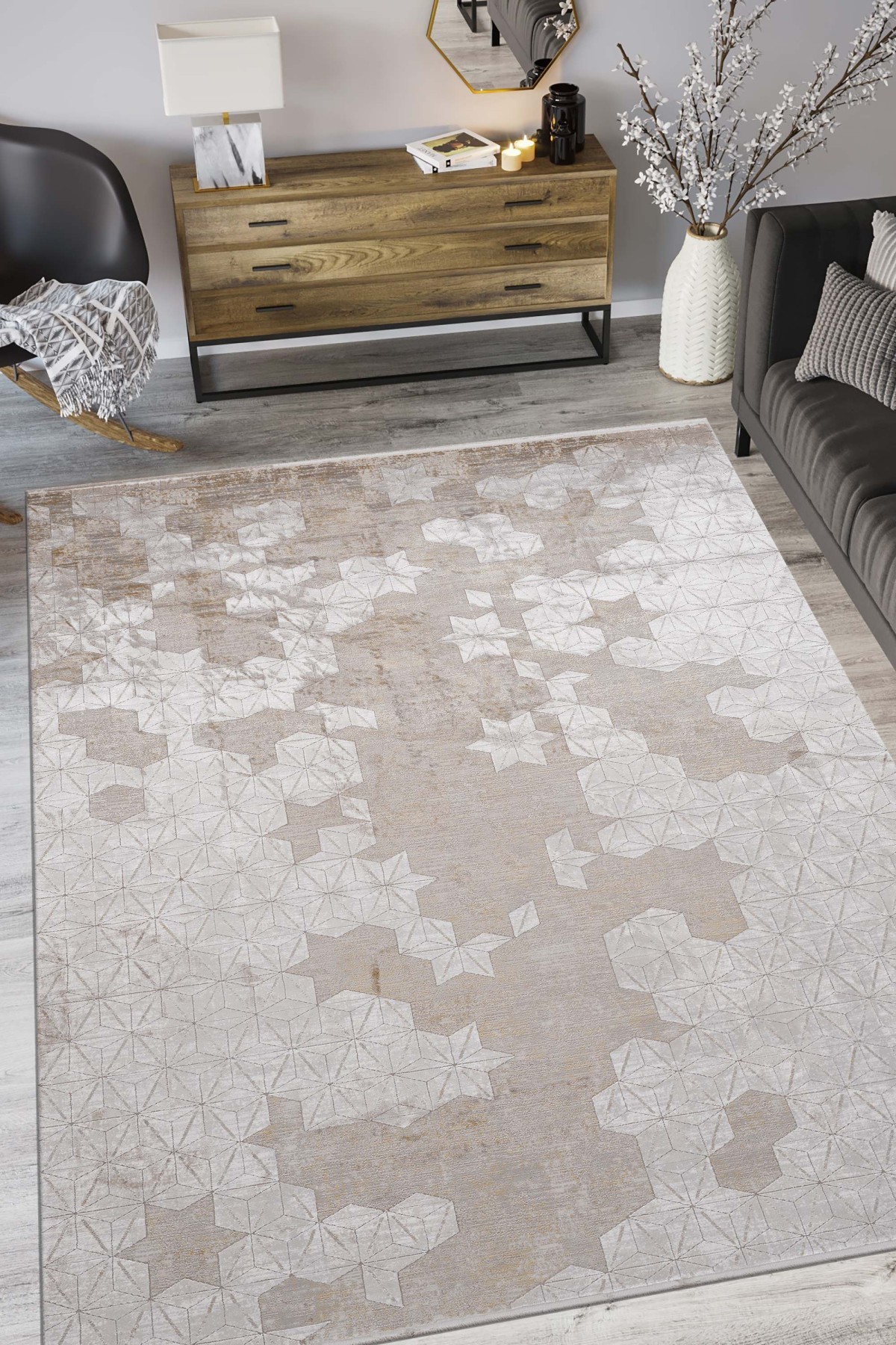 Flat M533B Modern Makine Halısı
