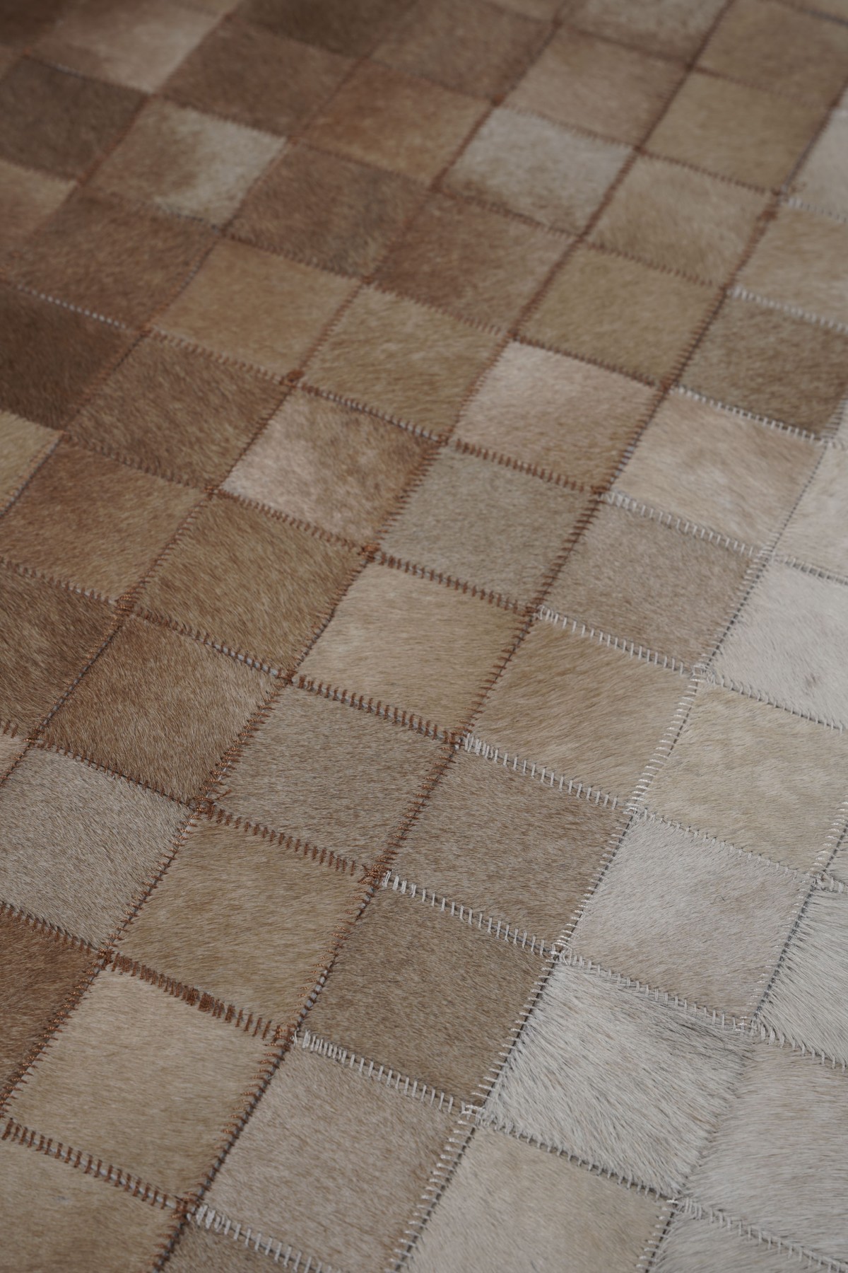 Tay Patchwork Naturel Deri Halı