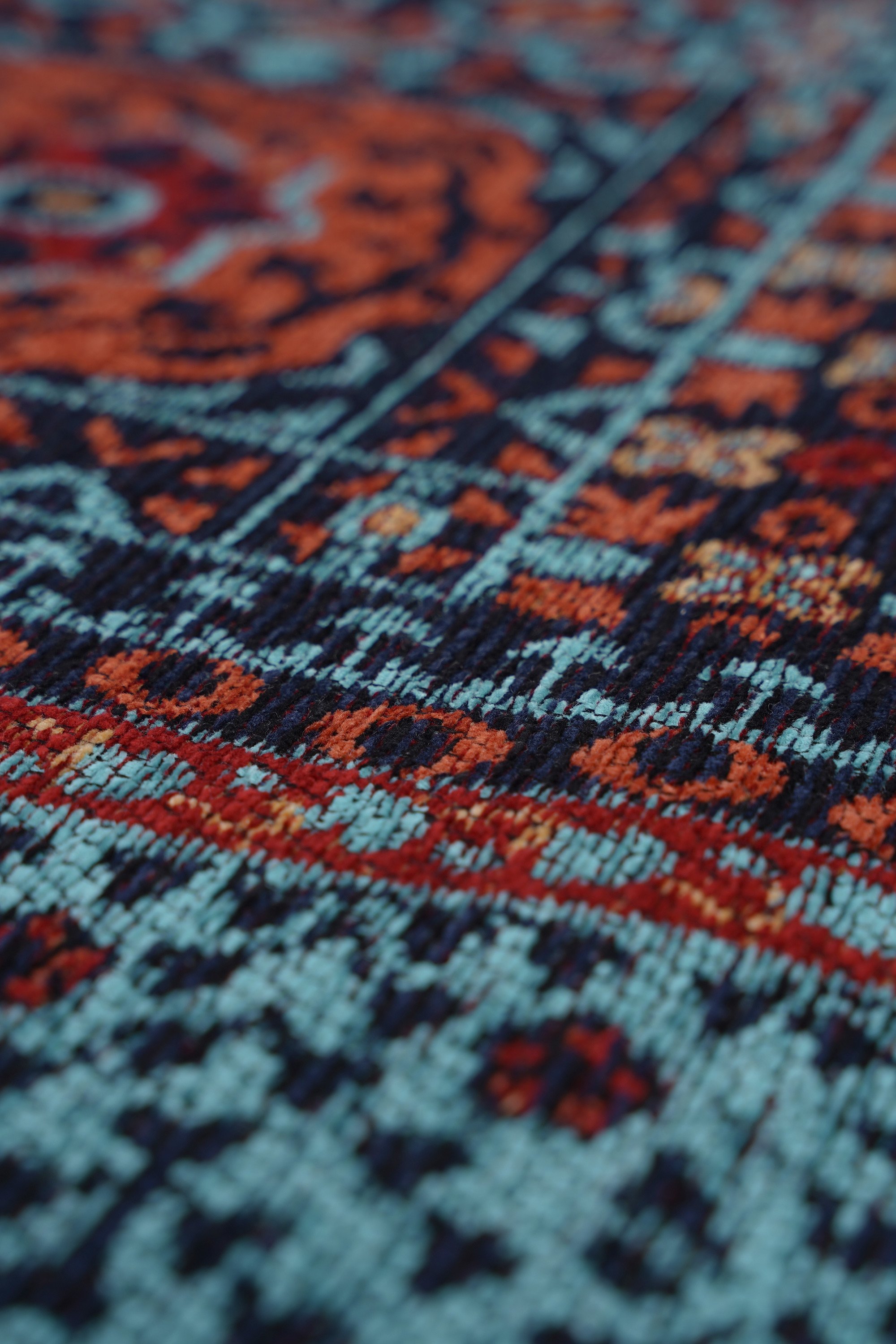 Mira Memlük V15 Turkuaz Klasik Kilim