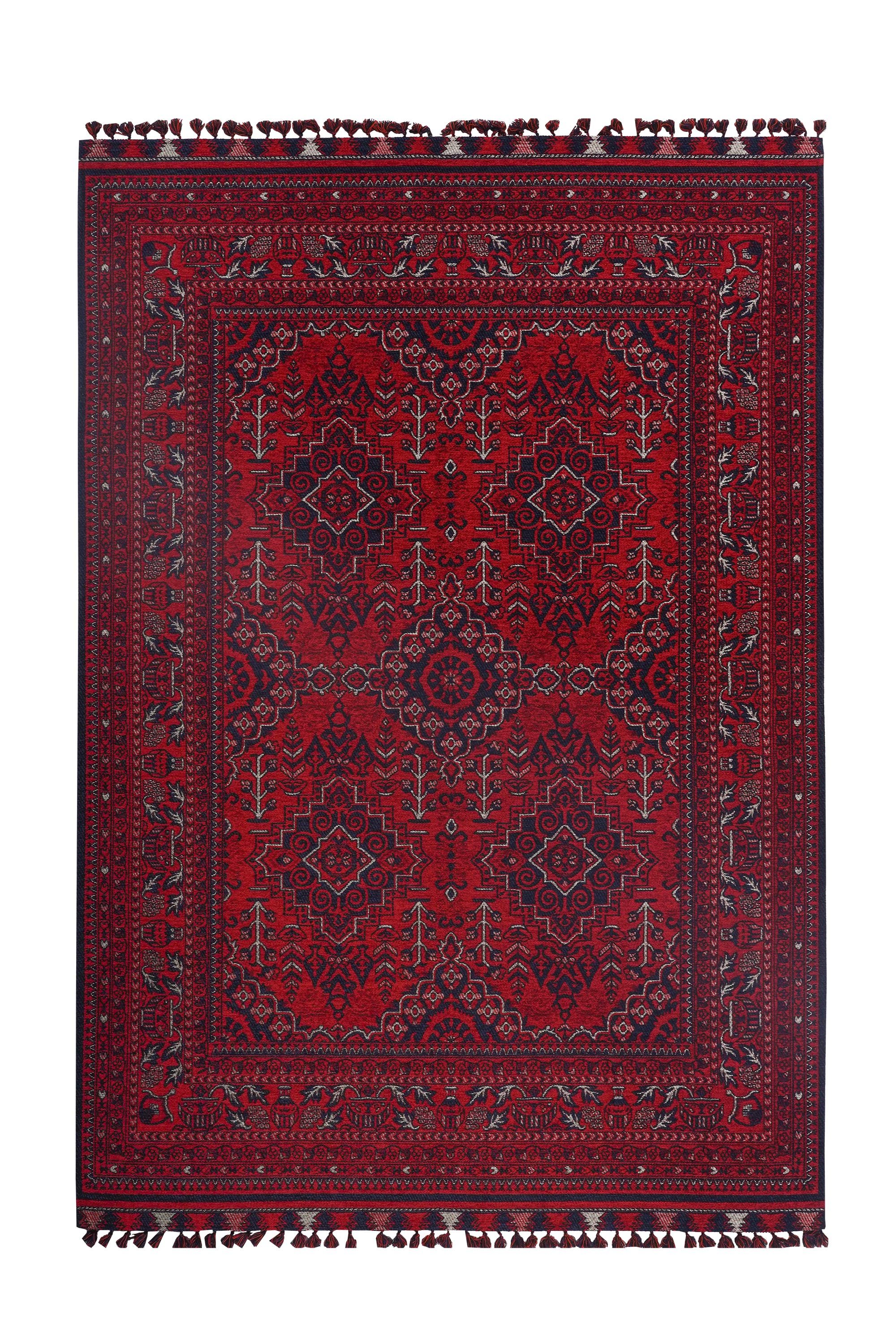 Mira Afgan 7 Kırmızı Klasik Kilim