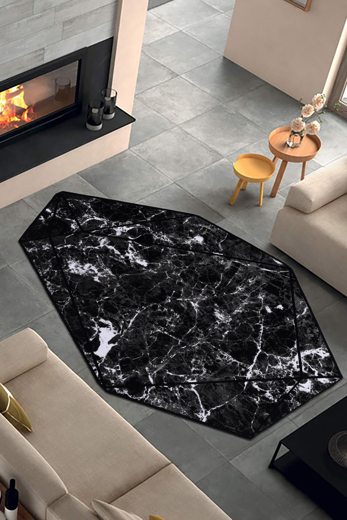 Royal Forme Fa04B Asimetrik Makine Halısı