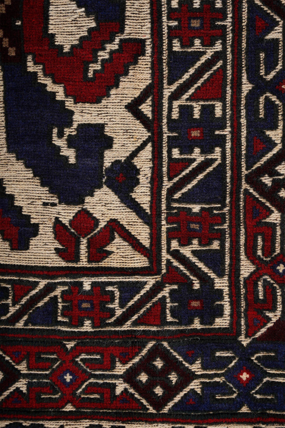Afgan Berceste Kilim Kırmızı Otantik El Dokuma Halı