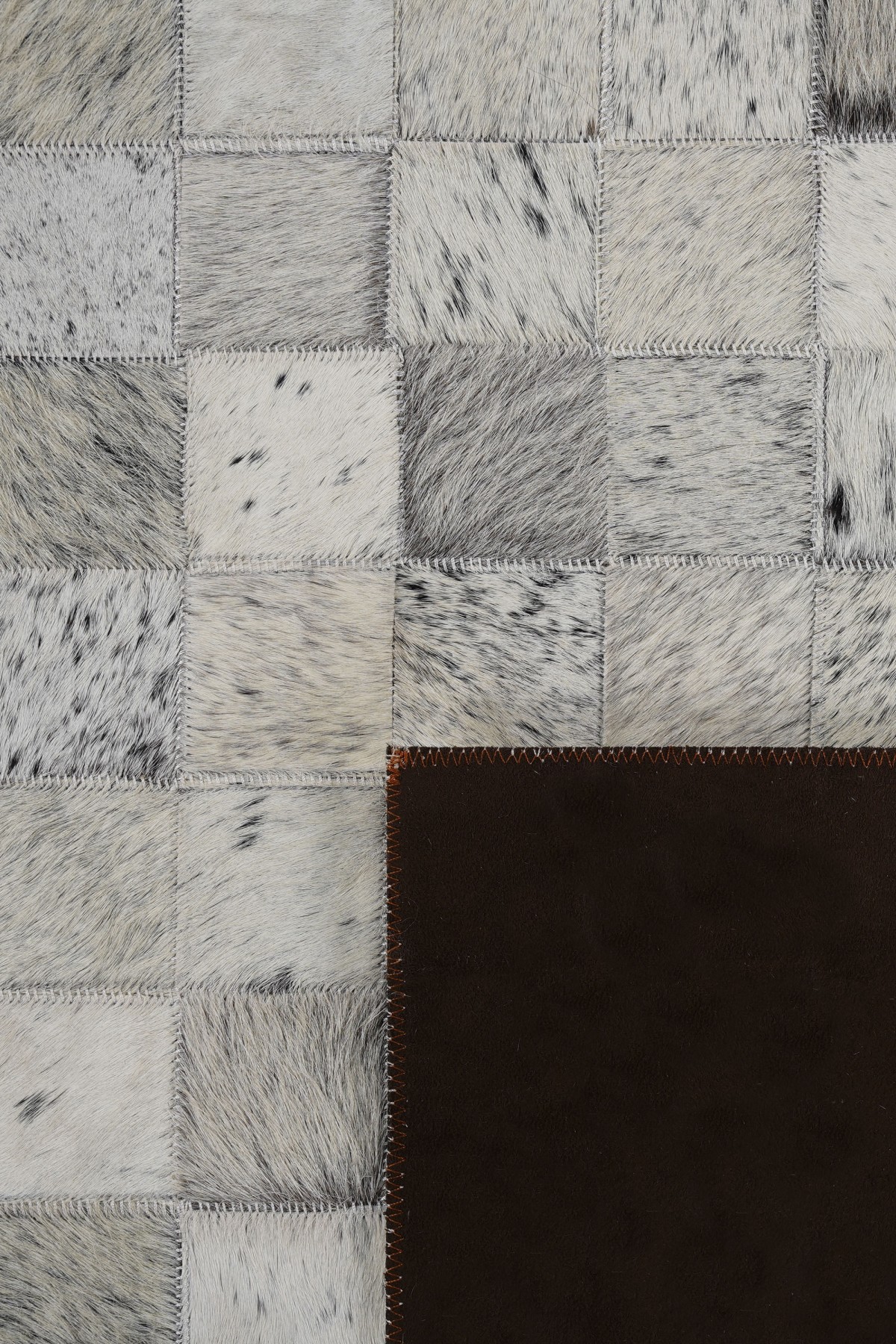 Tay Patchwork Naturel Deri Halı