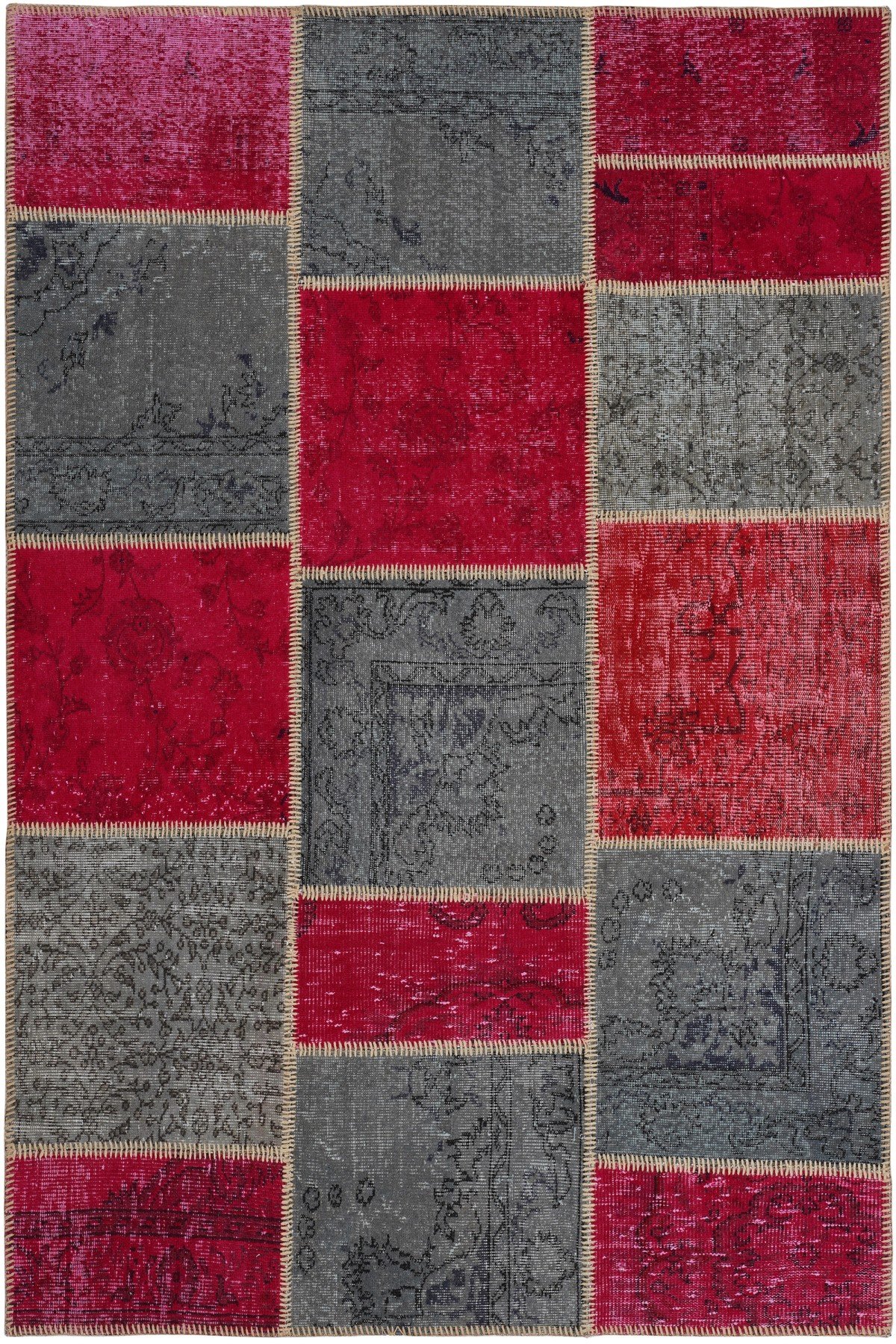 Patchwork Renkli Modern El Dokuma Halı