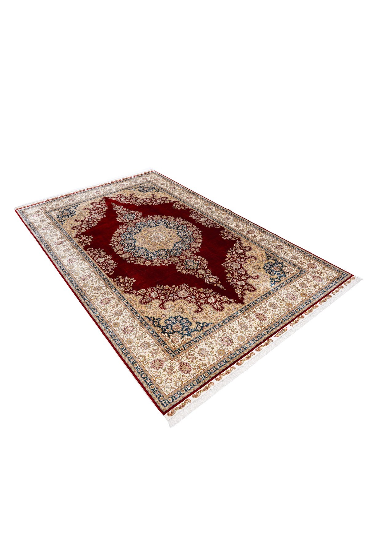 Art Silk 230 Line Kırmızı Klasik El Dokuma Halı