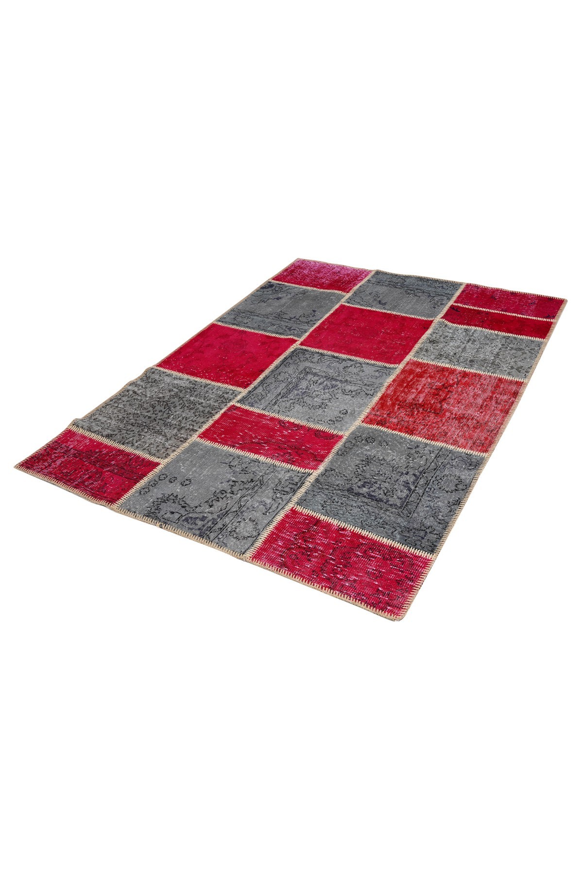 Patchwork Renkli Modern El Dokuma Halı