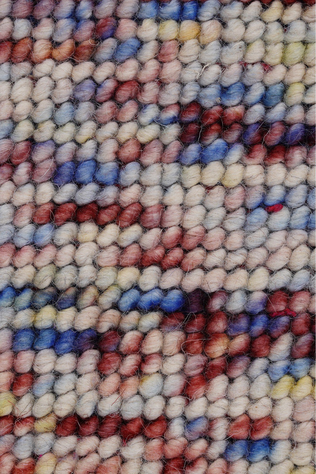 Nepal 3580 Renkli Modern El Dokuma Kışlık Bambu Halı
