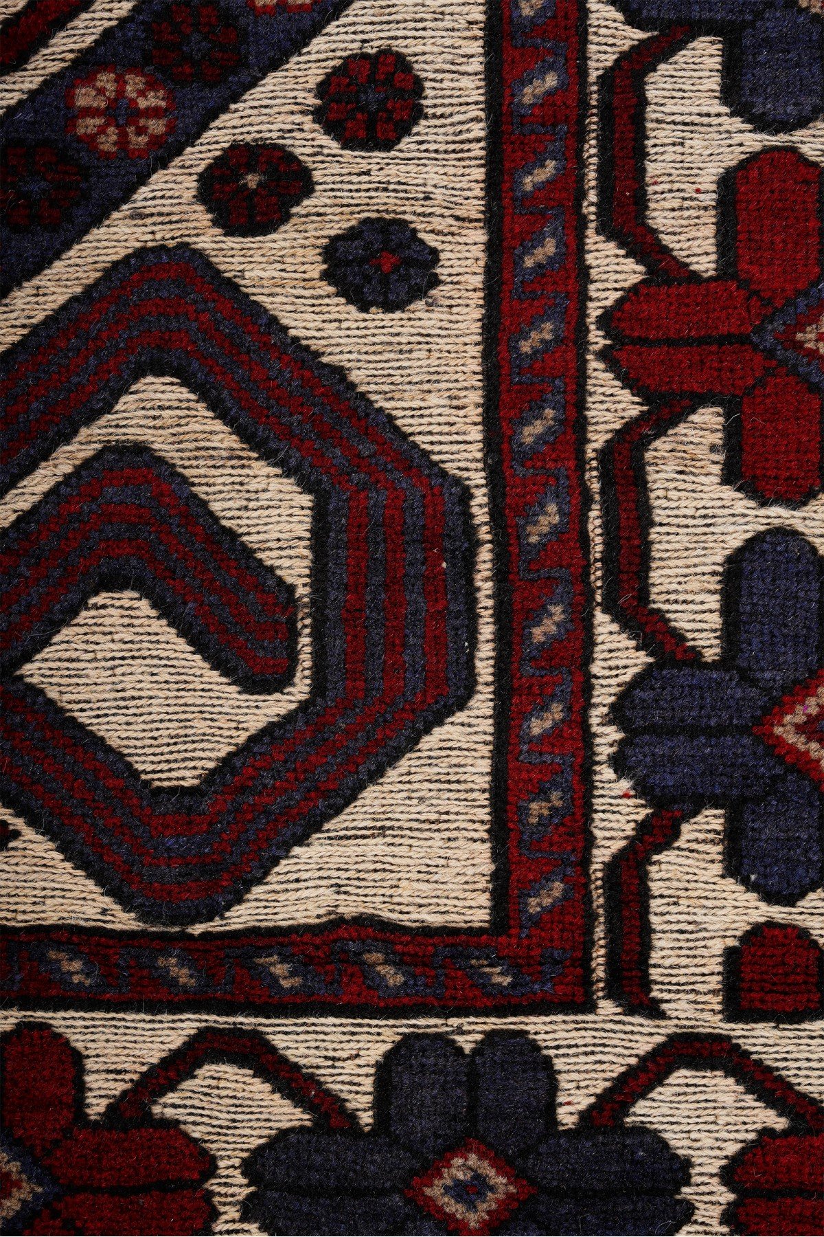 Afgan Berceste Kilim Kırmızı Otantik El Dokuma Halı