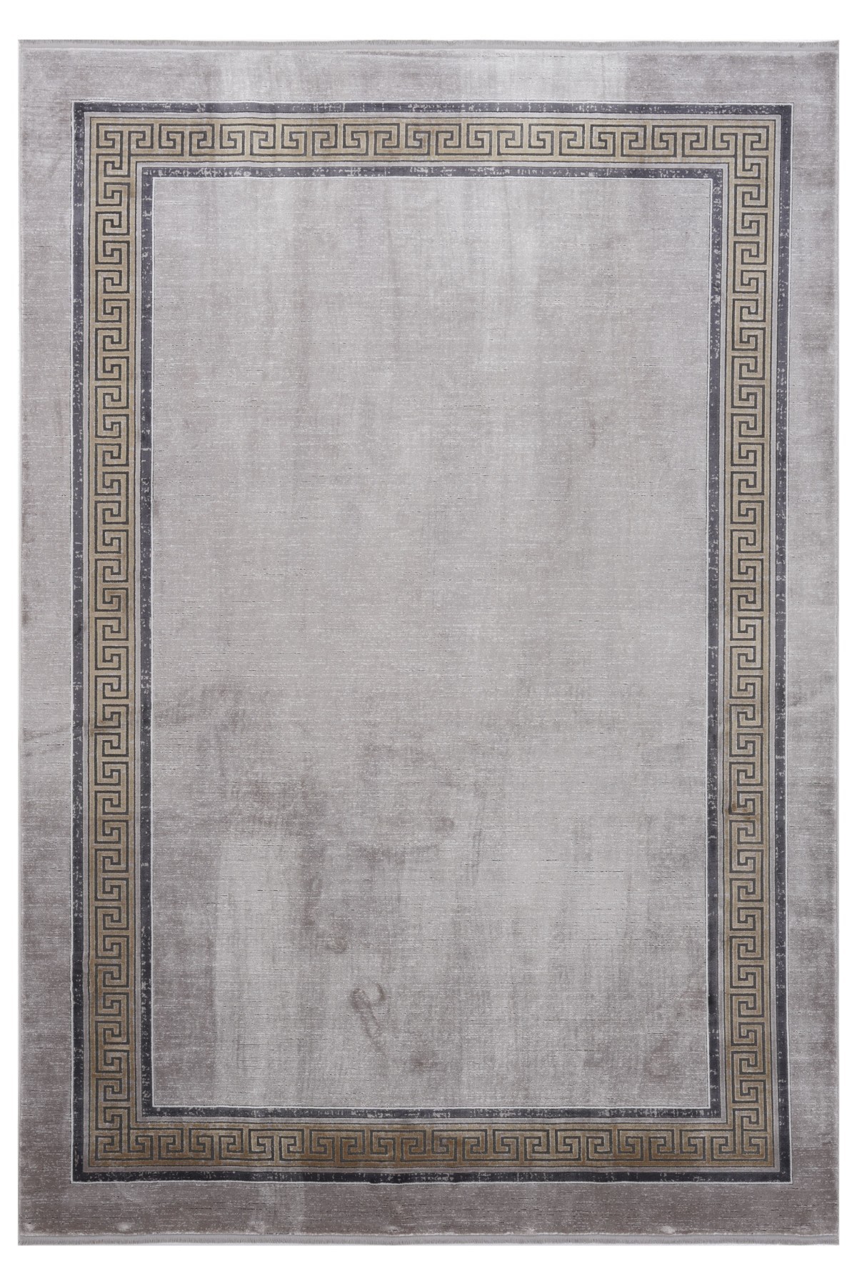 Riva 8715 Gri Modern Çerçeveli Bambu Halı