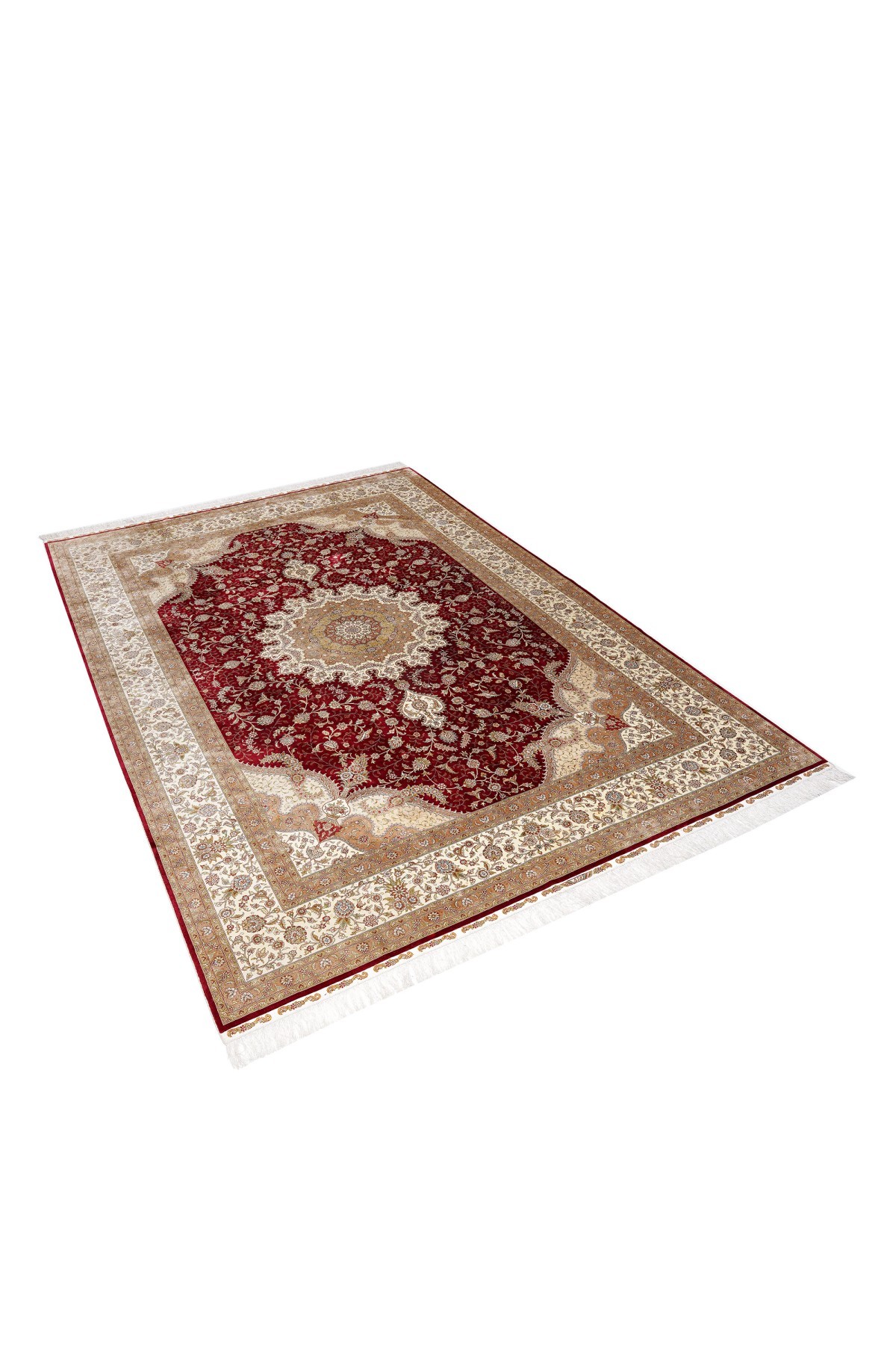Art Silk 260 Line Kırmızı Klasik El Dokuma Halı