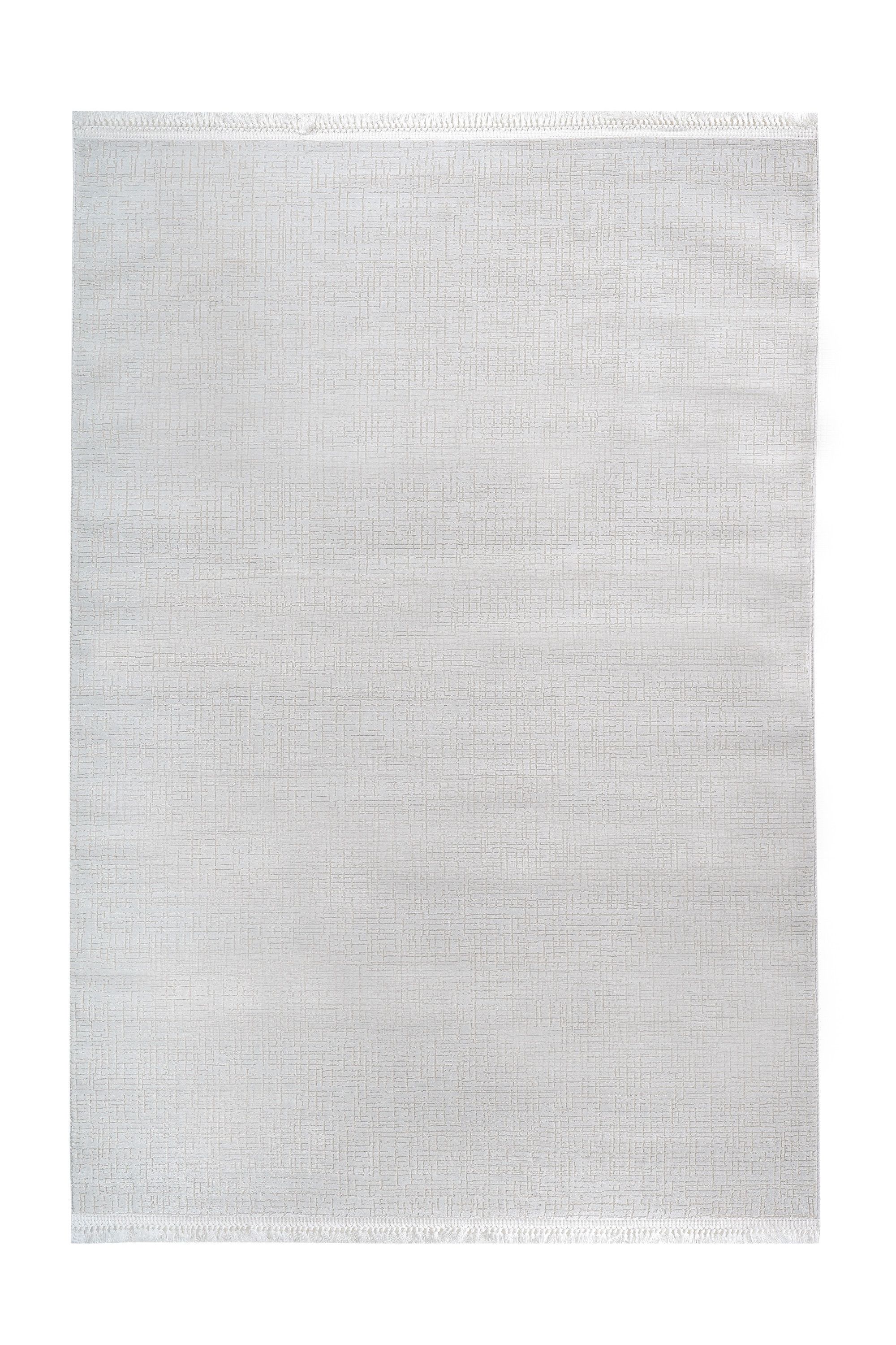Soft 1123 Gri Çizgisel Dokulu Modern Halı