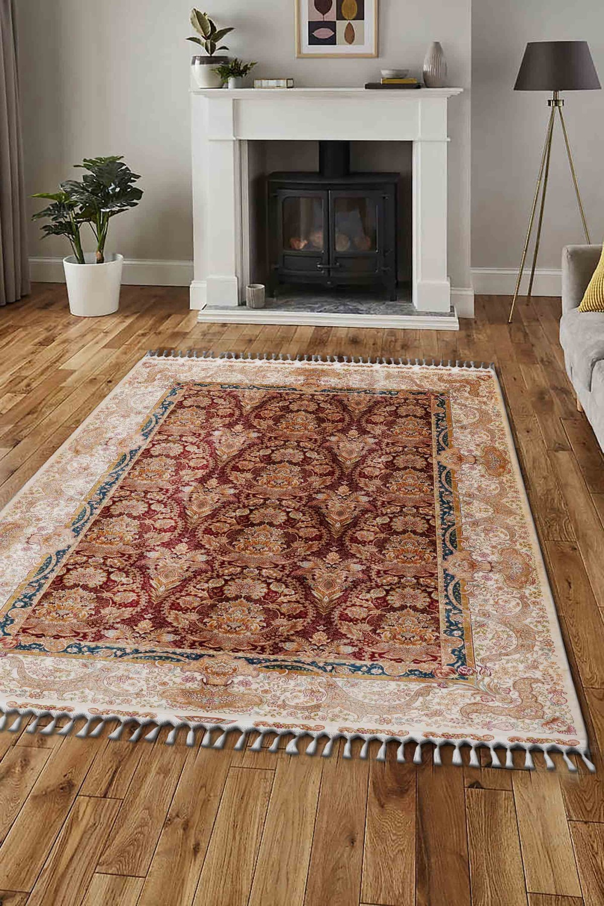 Art Silk 230 Line Renkli Klasik El Dokuma Halı