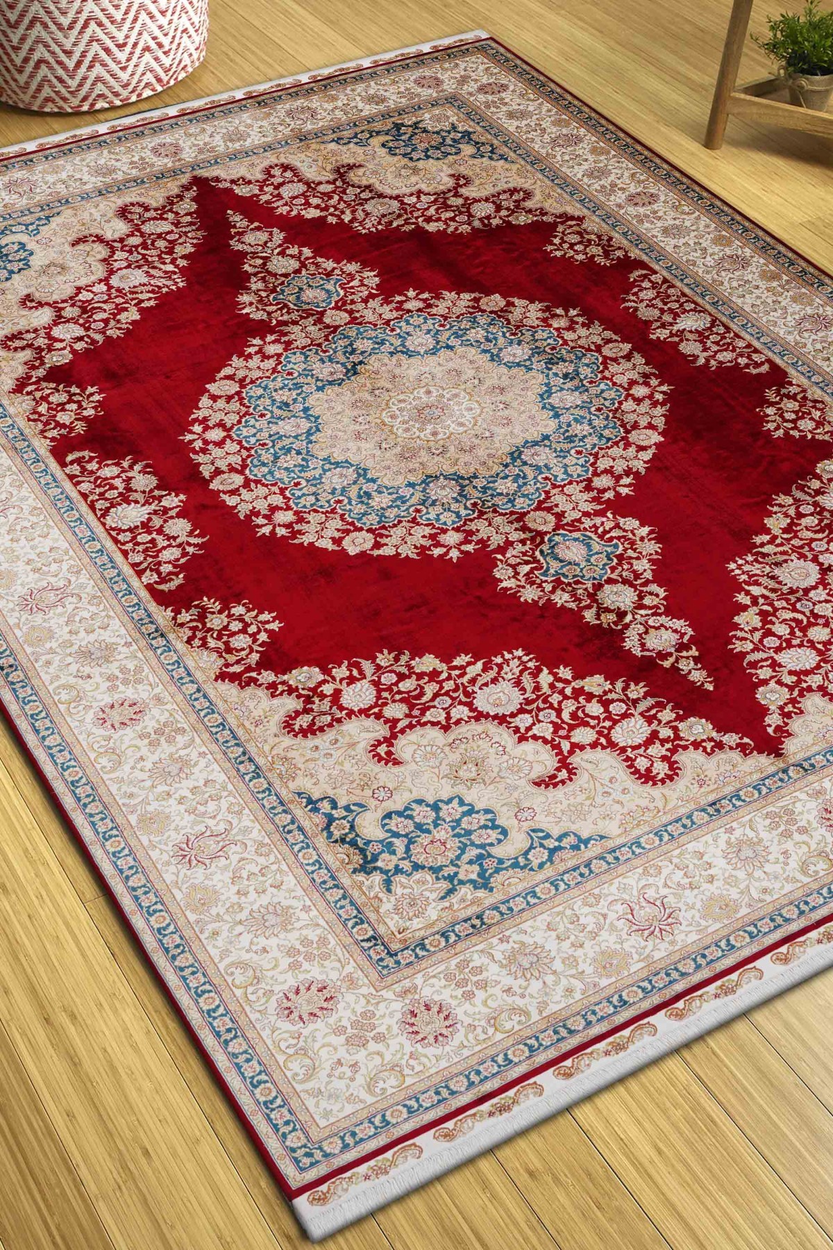 Art Silk 230 Line Kırmızı Klasik El Dokuma Halı