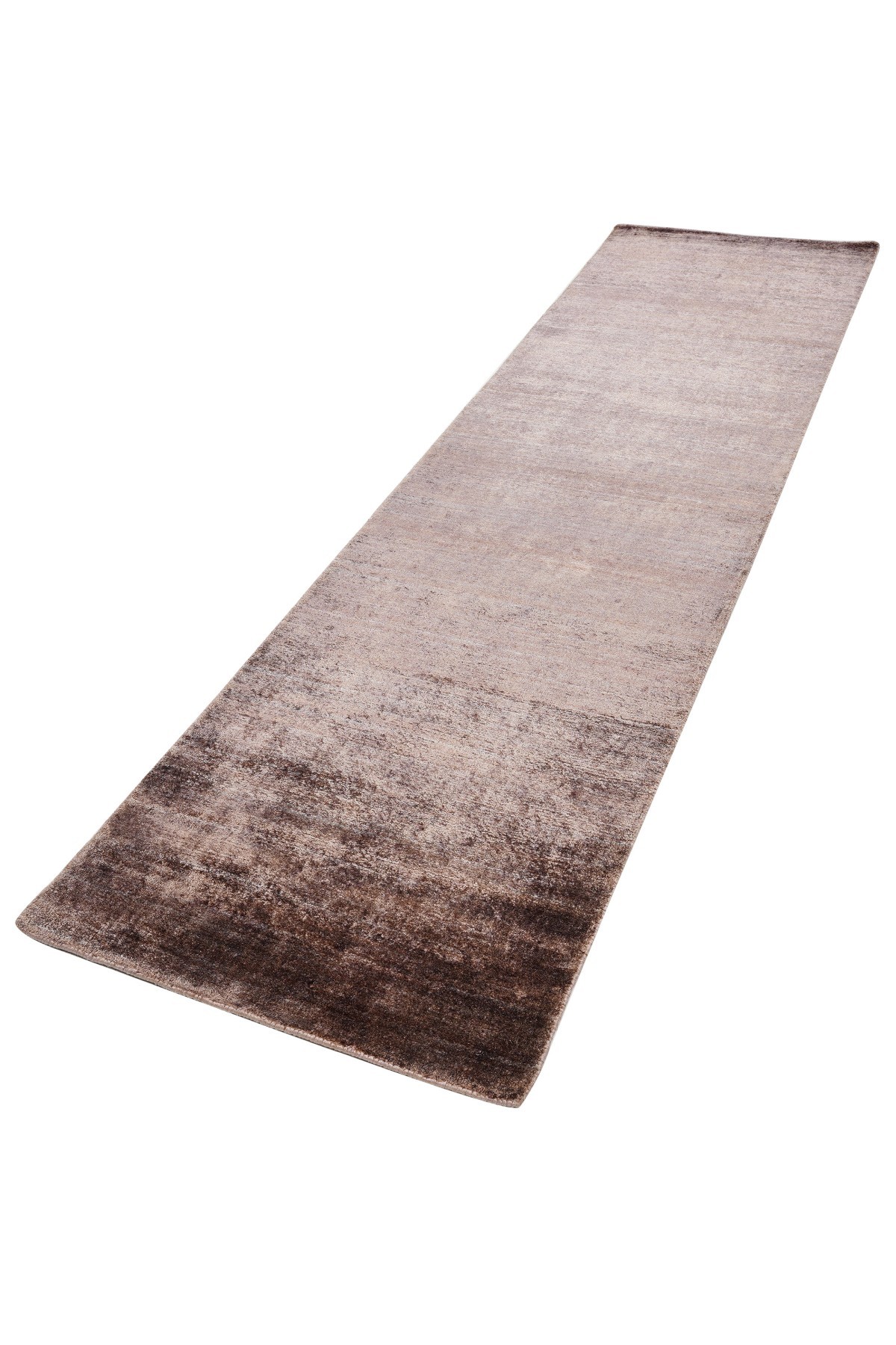 Nepal 3652 Kahverengi Modern El Dokuma Kışlık Bambu Halı