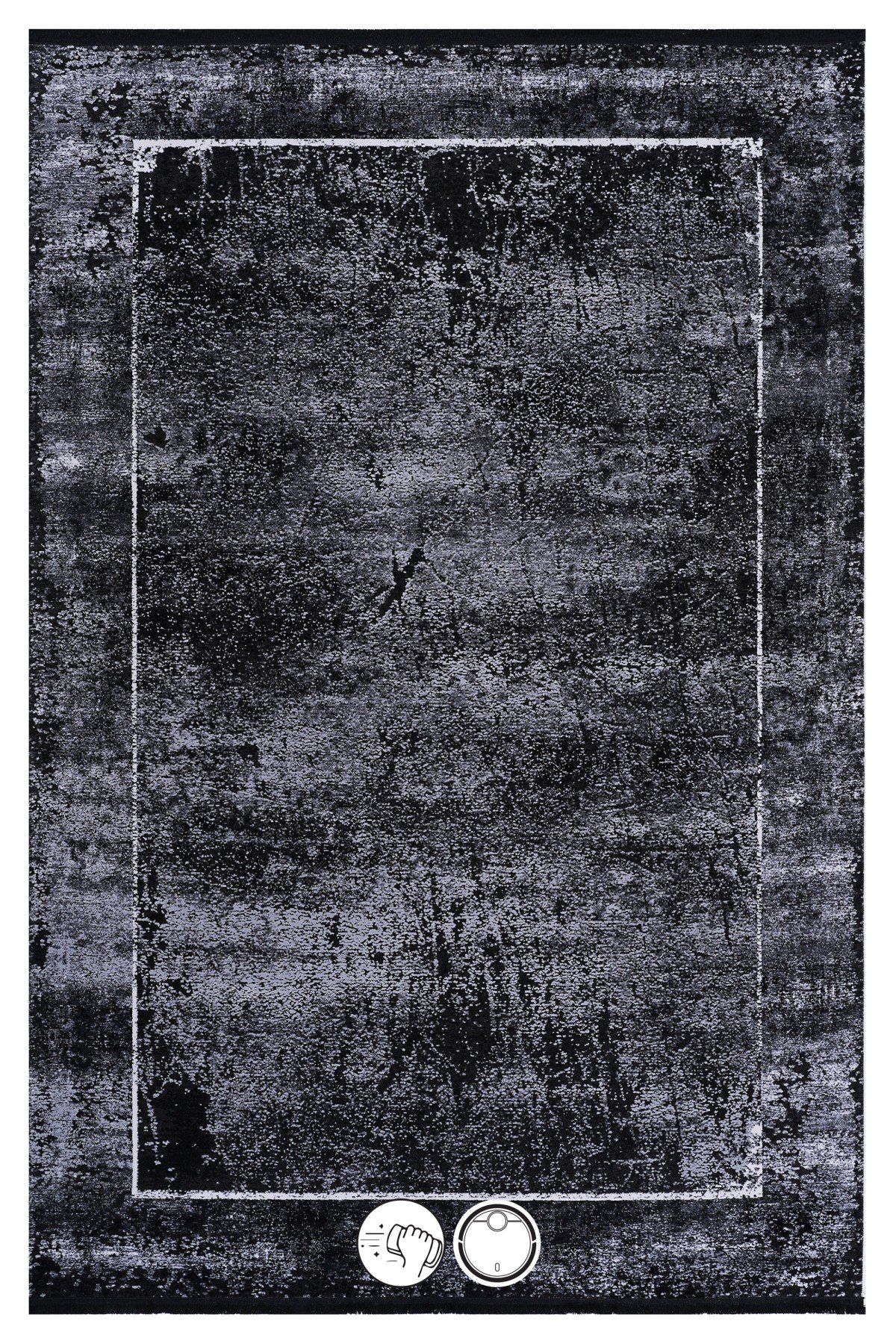 Royal Nero No03A Modern Makine Halısı