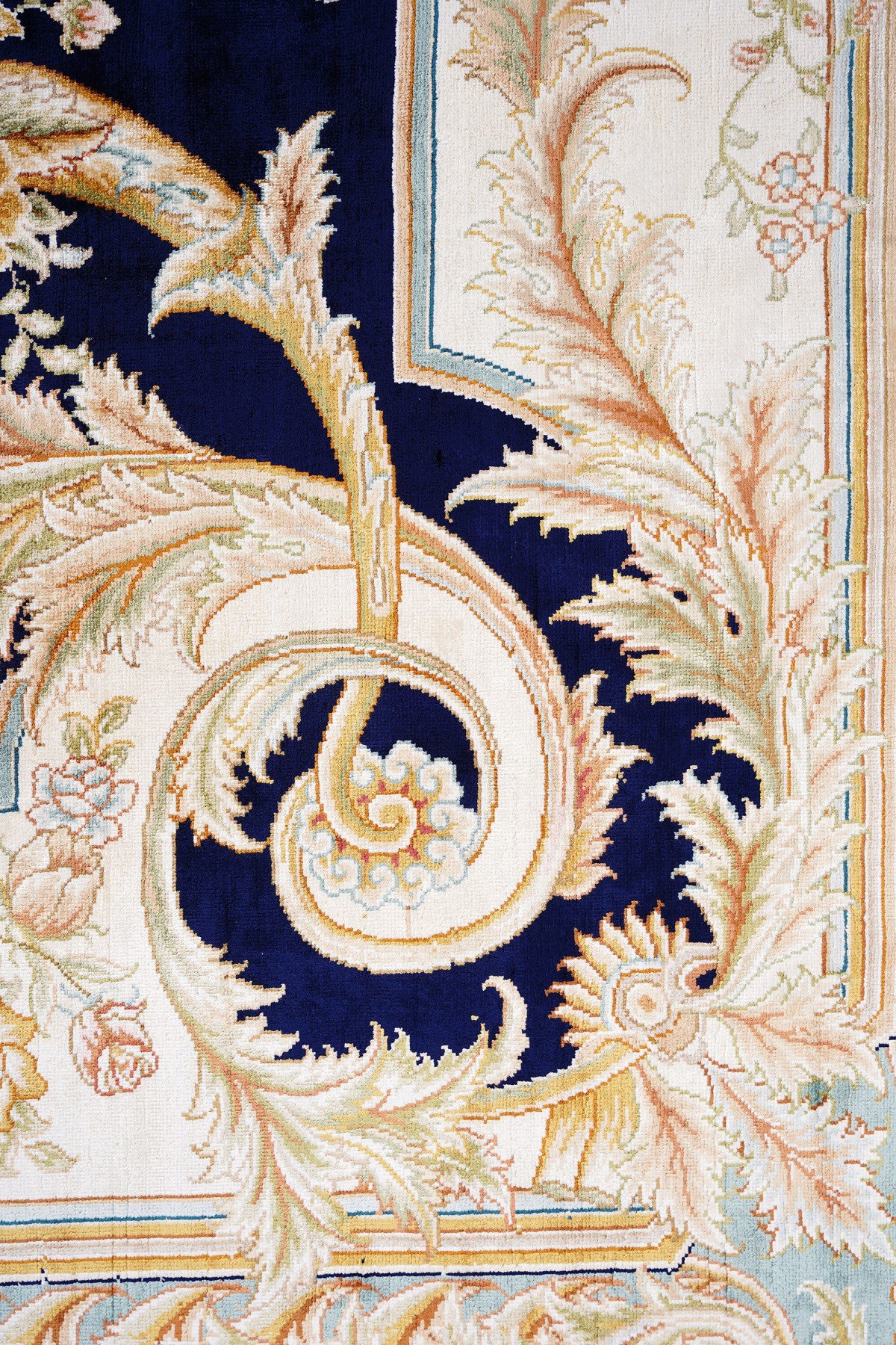 Art Silk 230 Line Mavi Klasik El Dokuma Halı