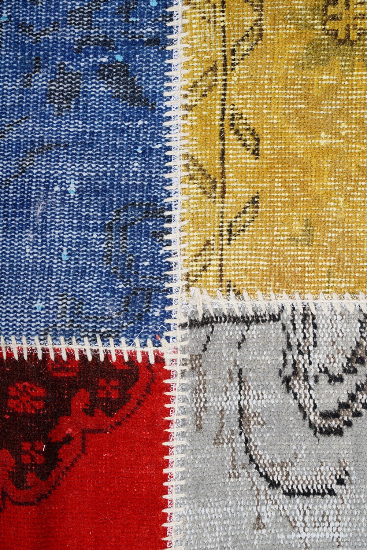 Patchwork Renkli Modern El Dokuma Halı