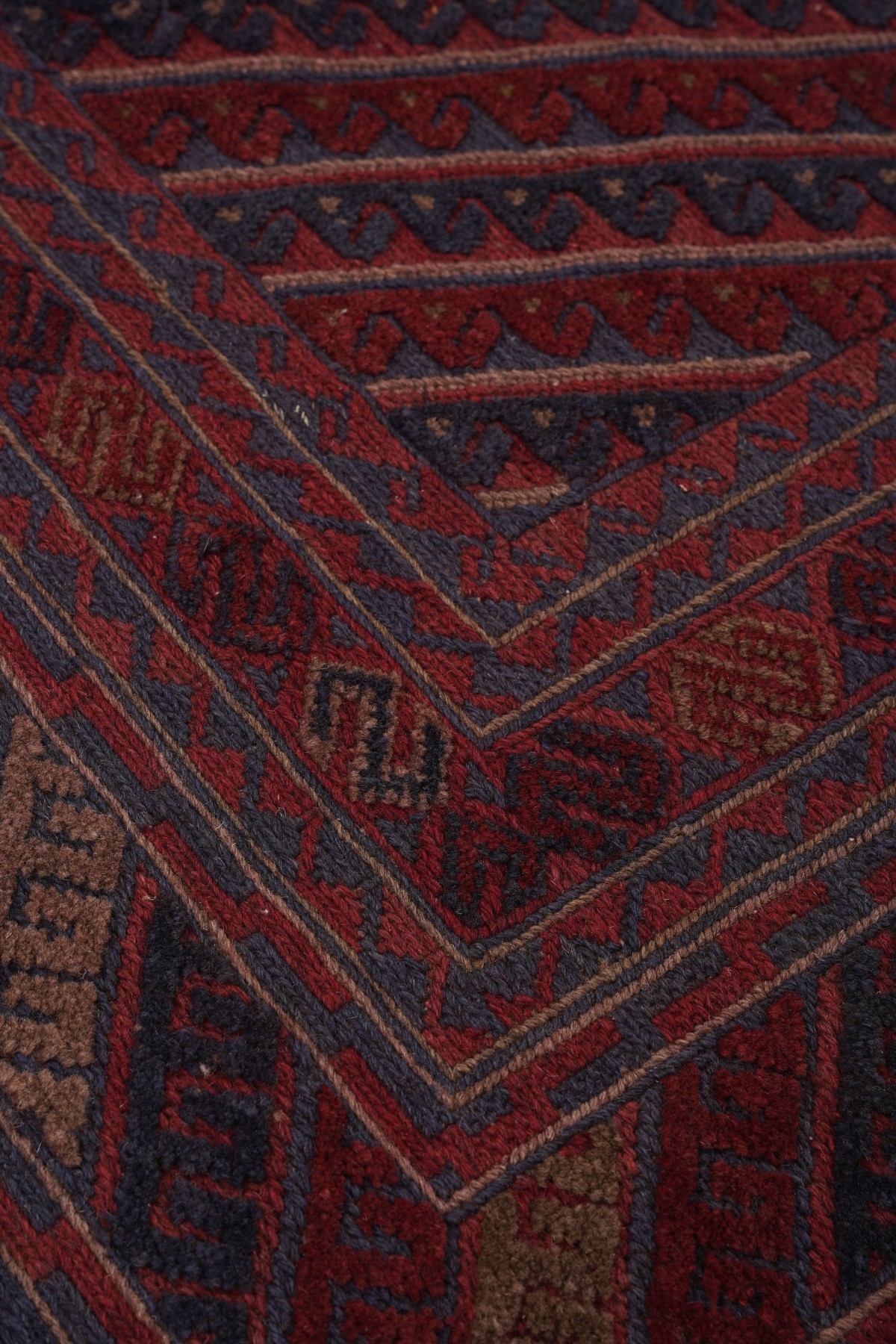 Afgan Berceste Kilim Kırmızı Otantik El Dokuma Halı