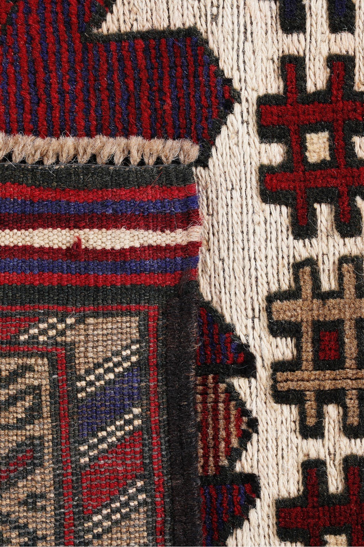 Afgan Berceste Kilim Kırmızı Otantik El Dokuma Halı