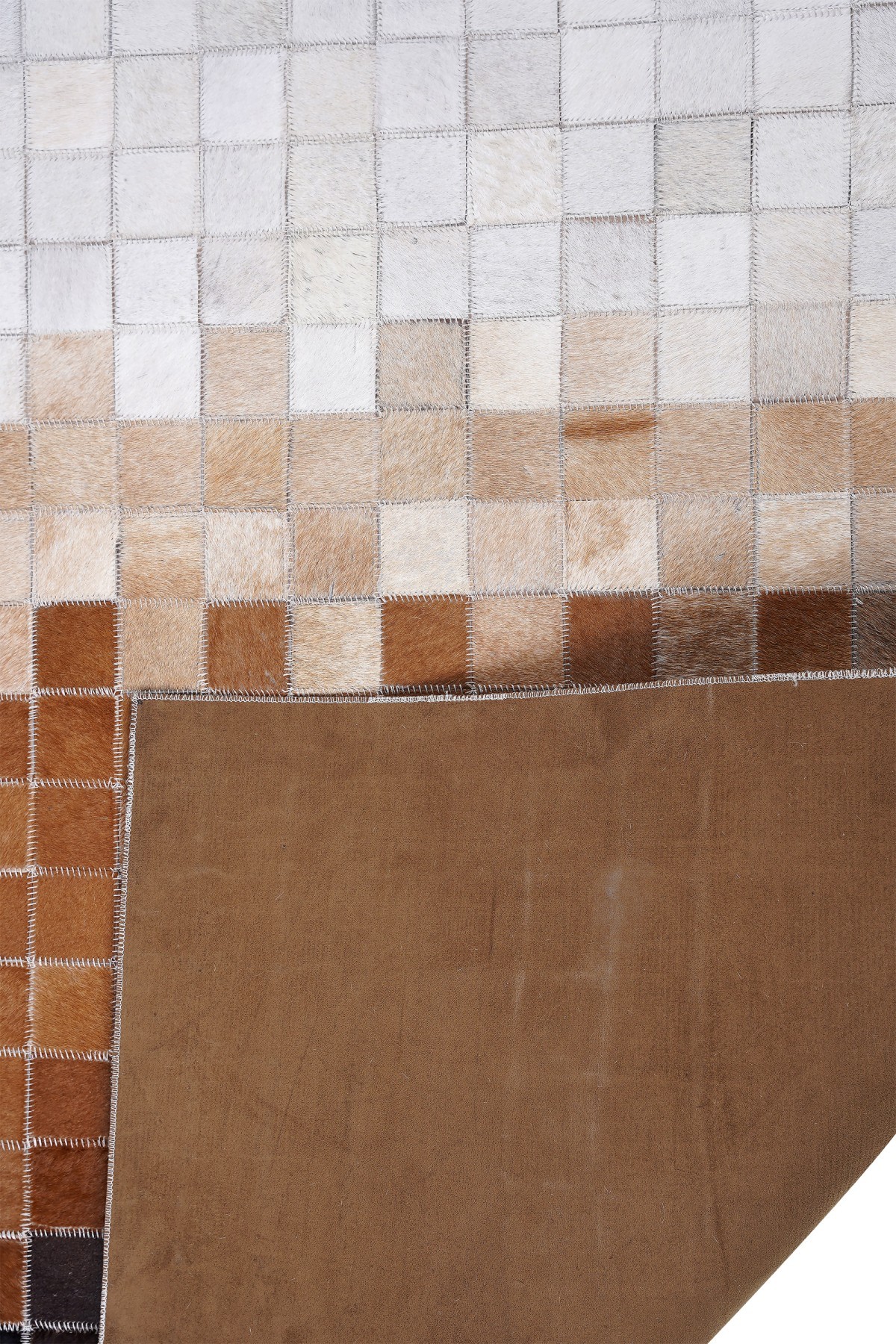 Tay Patchwork Naturel Deri Halı