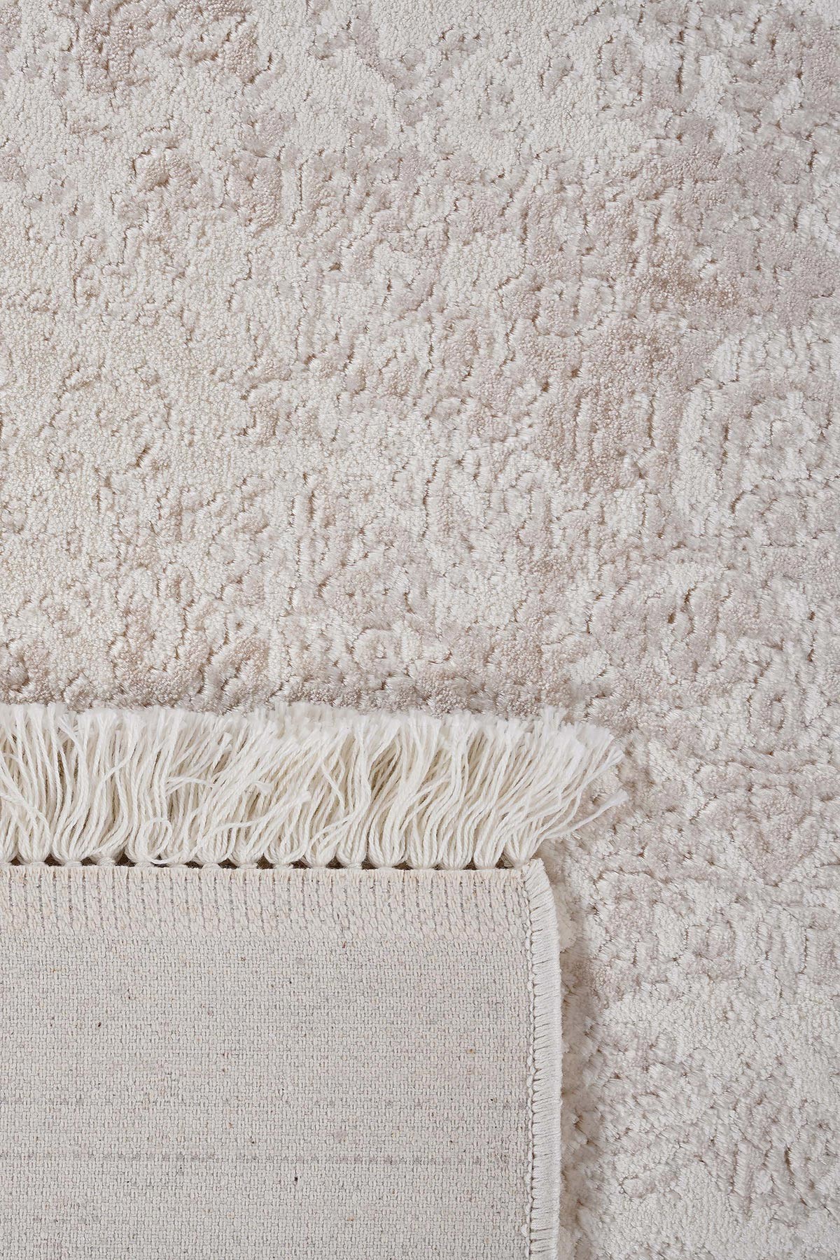 Riva 9342 Krem Klasik Eskitmeli Bambu Halı