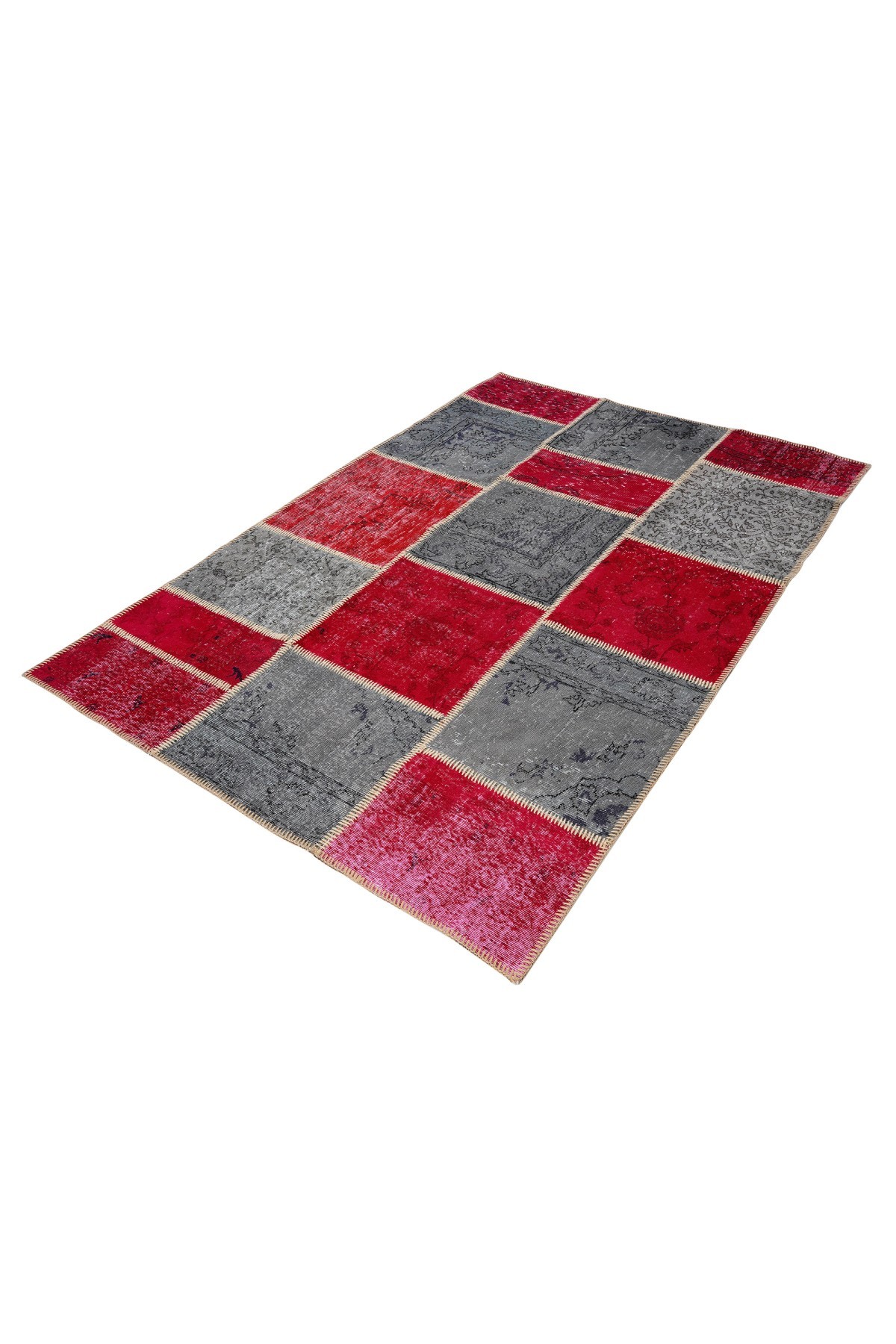 Patchwork Renkli Modern El Dokuma Halı