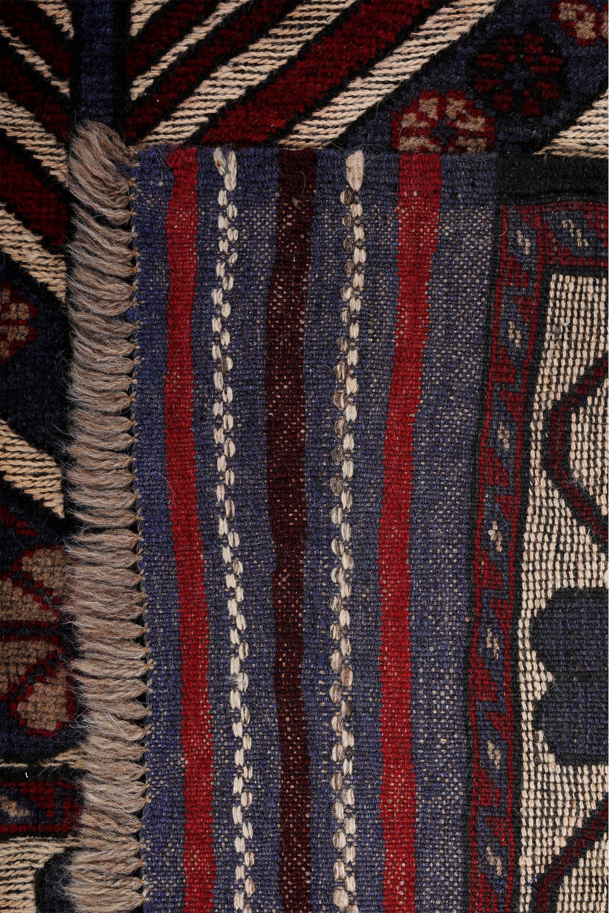 Afgan Berceste Kilim Kırmızı Otantik El Dokuma Halı