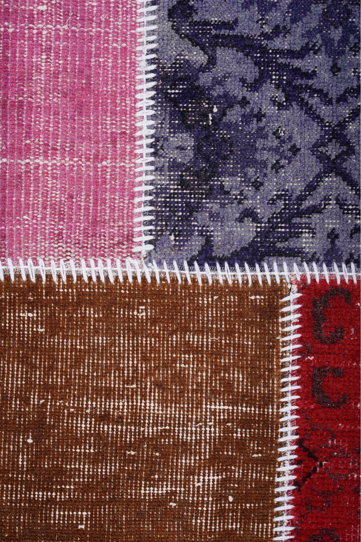 Patchwork Renkli Modern El Dokuma Halı