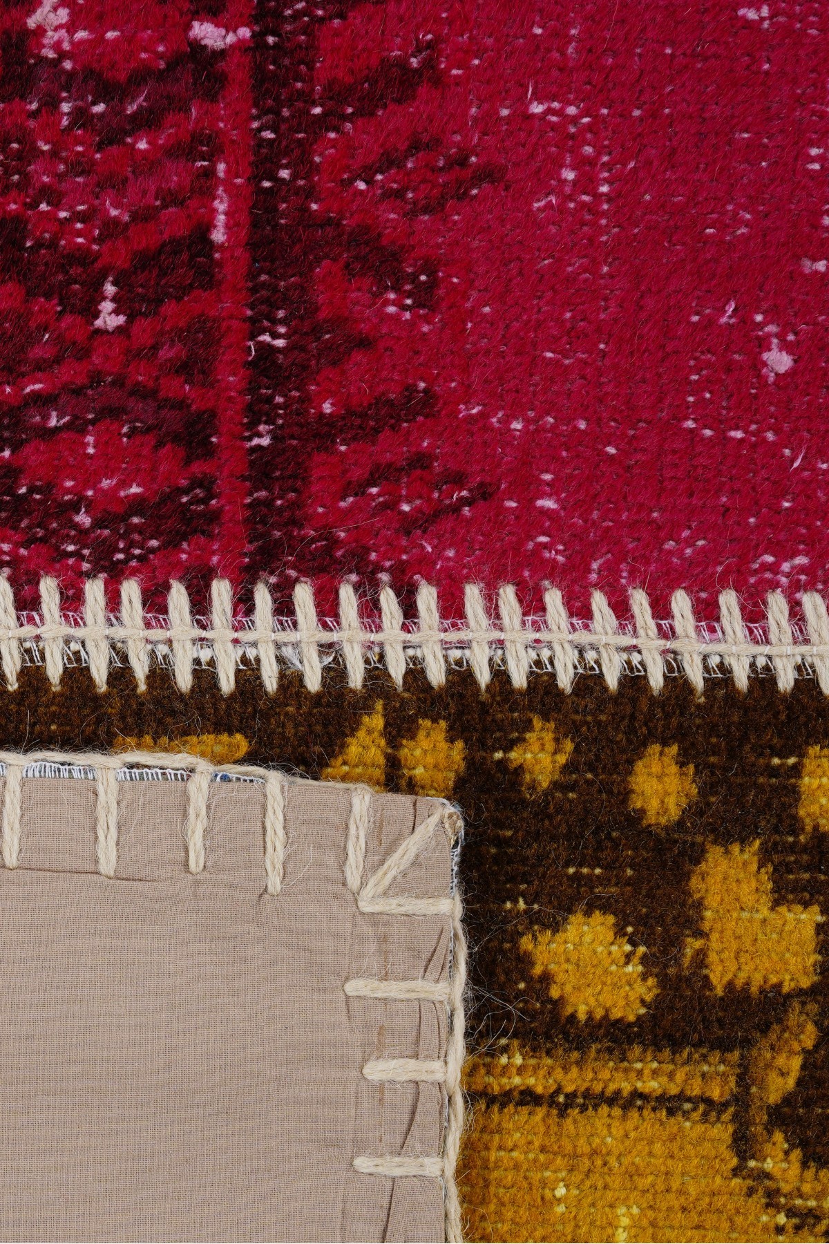 Patchwork Renkli Modern El Dokuma Halı