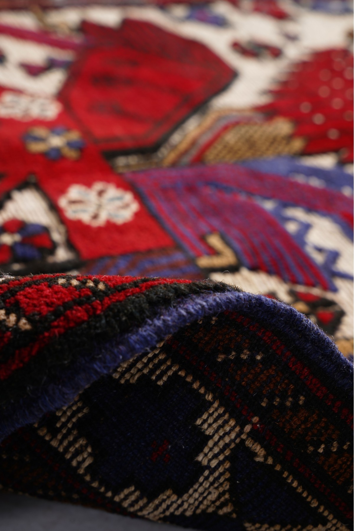 Afgan Berceste Kilim Kırmızı Otantik El Dokuma Halı