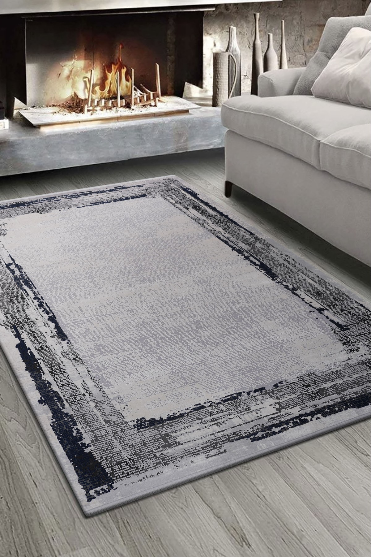 Atlantik Onix Cc906B Modern Makine Halısı