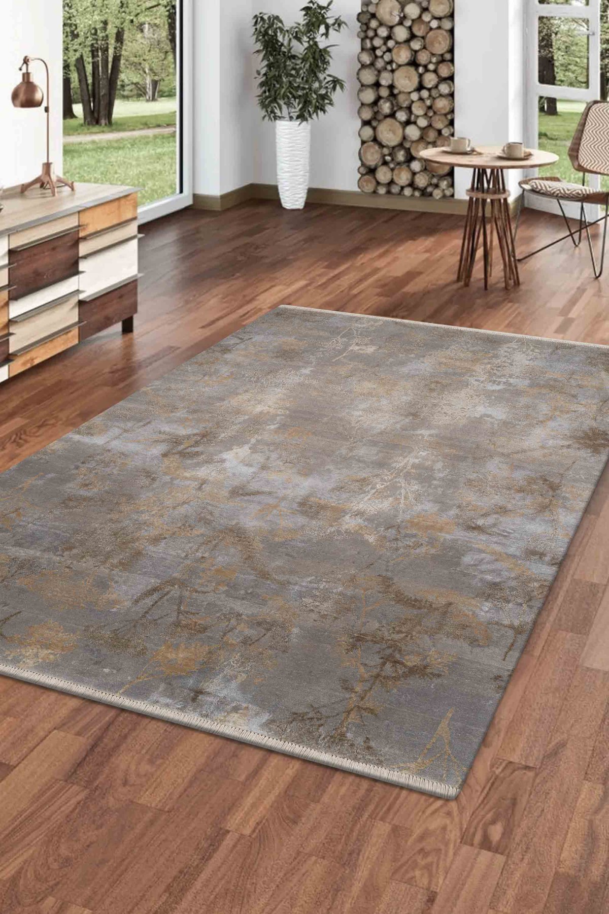 Nepal 3545 Modern El Dokuma Kışlık Bambu Halı
